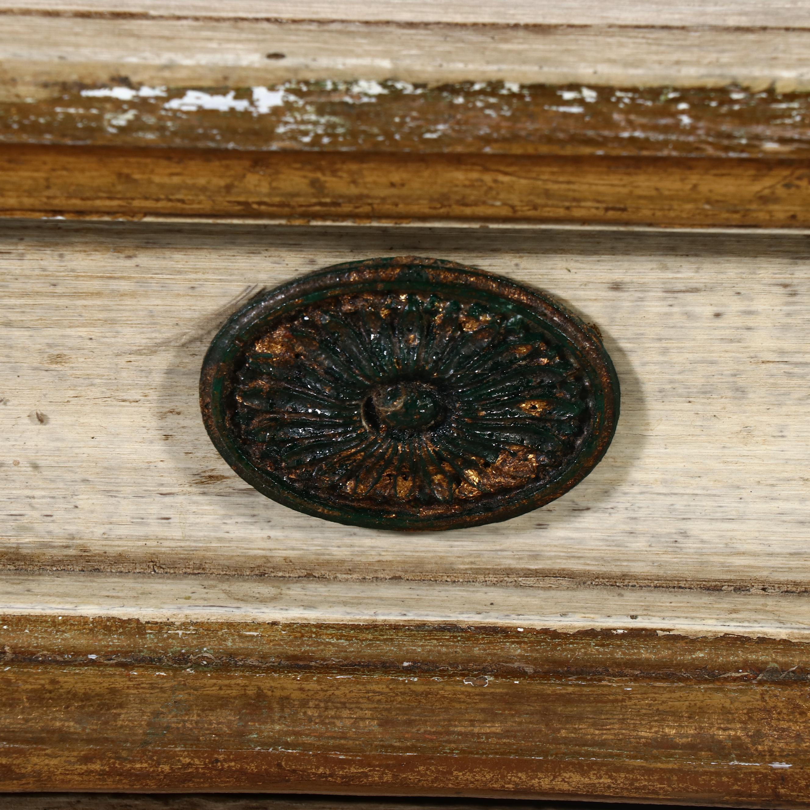 Neoclassical Style Painted and Parcel Gilt Lift-Lid Chest