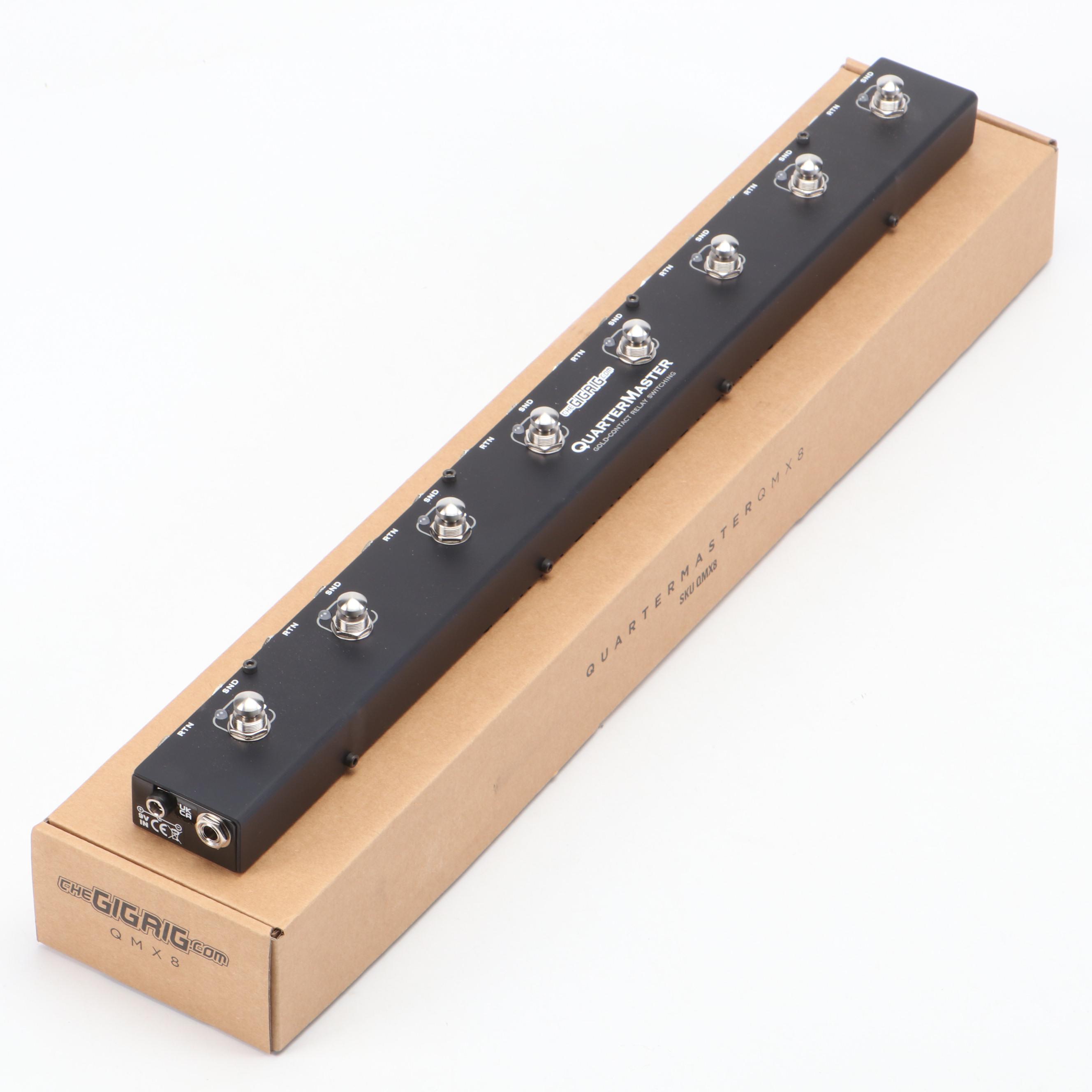 GigRig QuarterMaster QMX-8 Gold-Contact Relay Switching Bypass Looper