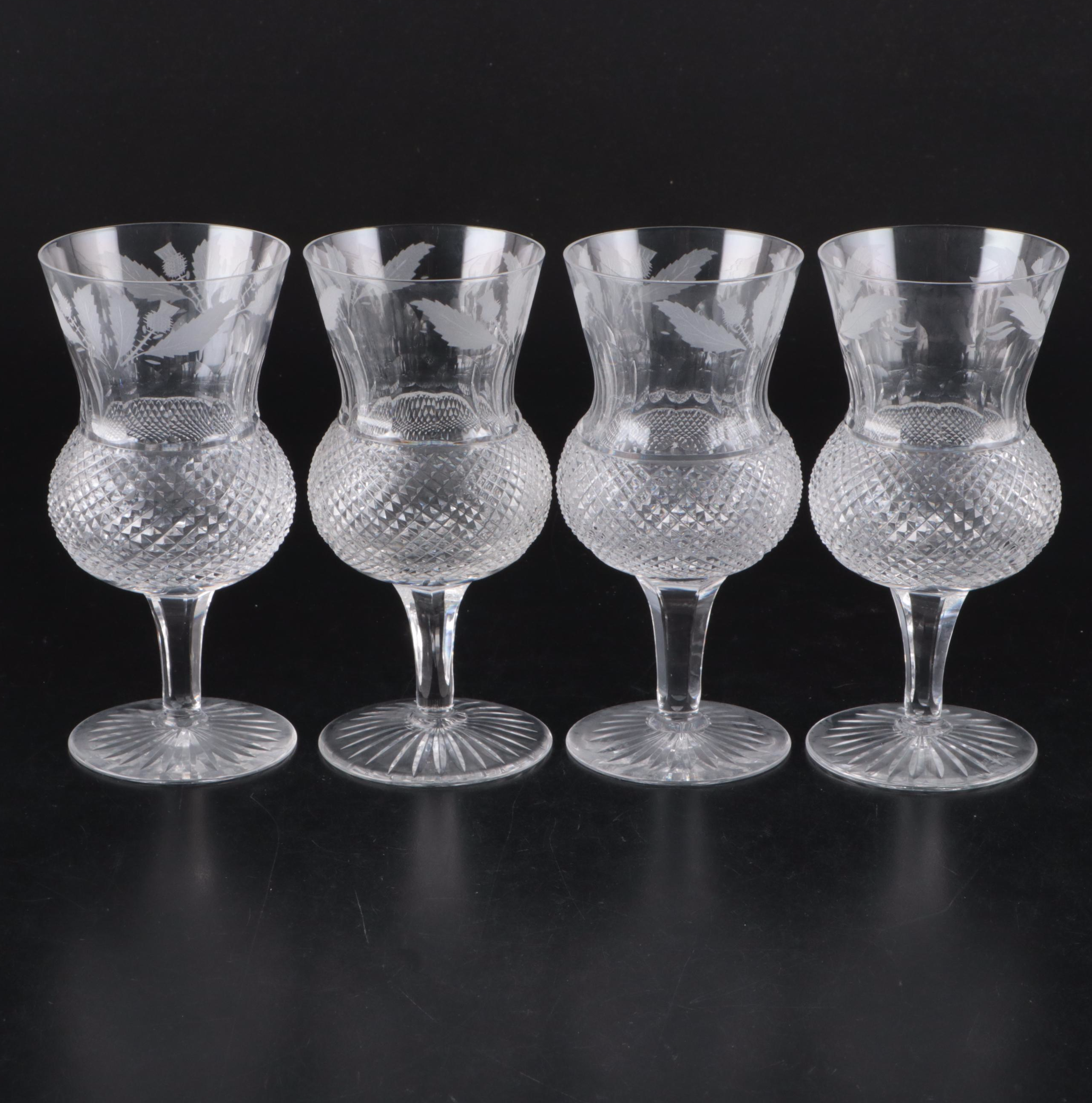 Edinburgh "Thistle" Crystal Stemware and Pitcher, 1896–2006