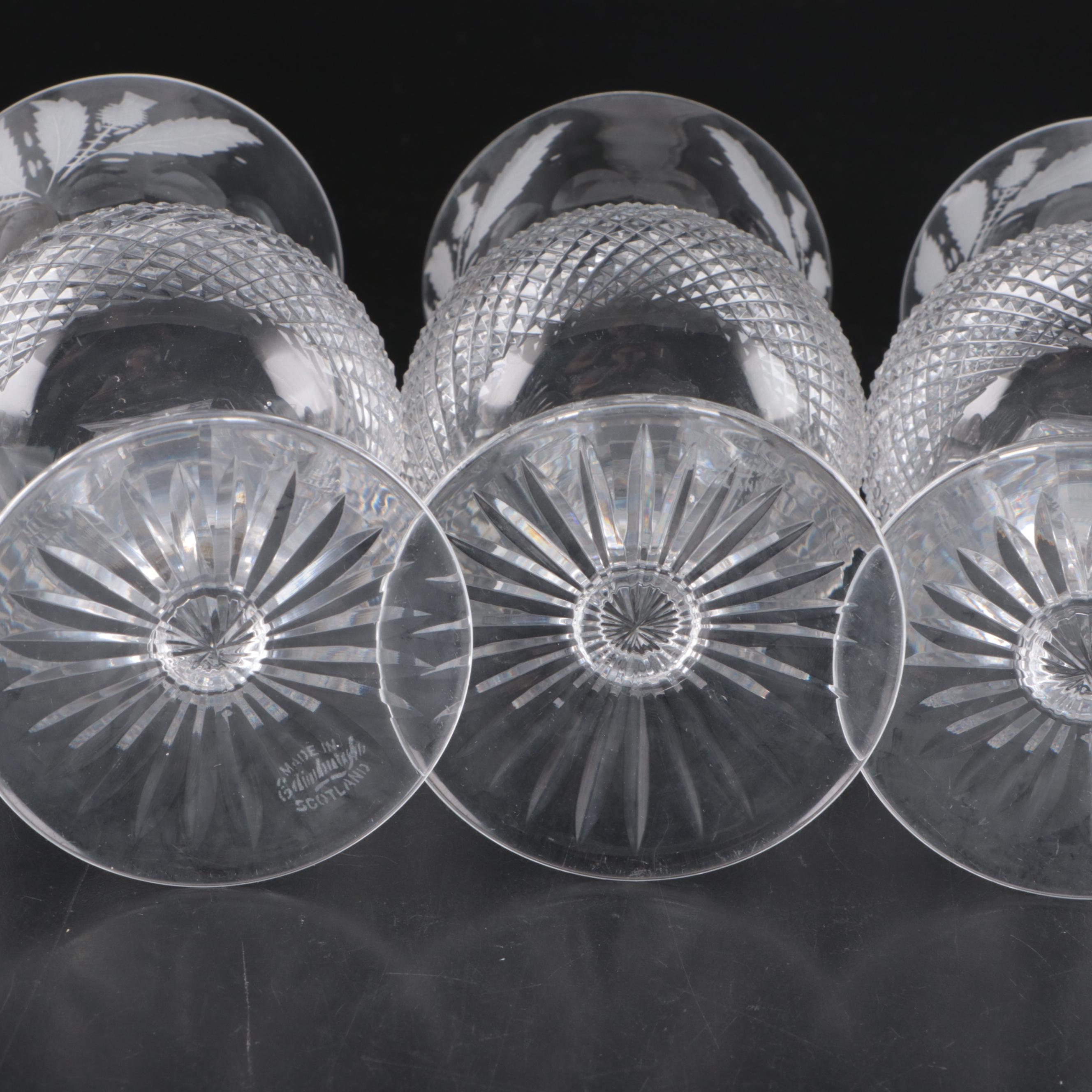 Edinburgh "Thistle" Crystal Stemware and Pitcher, 1896–2006