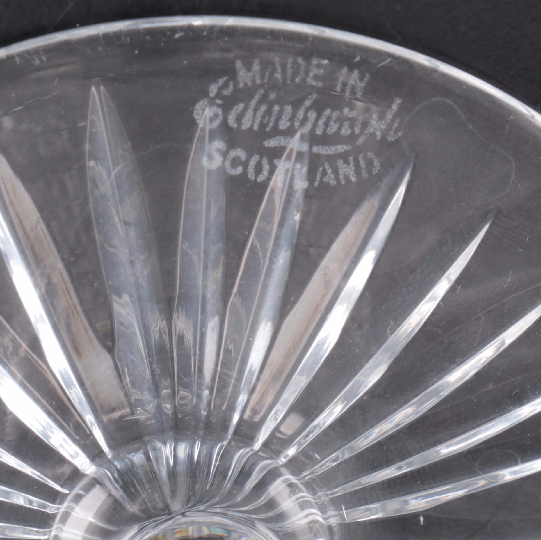 Edinburgh "Thistle" Crystal Stemware and Pitcher, 1896–2006