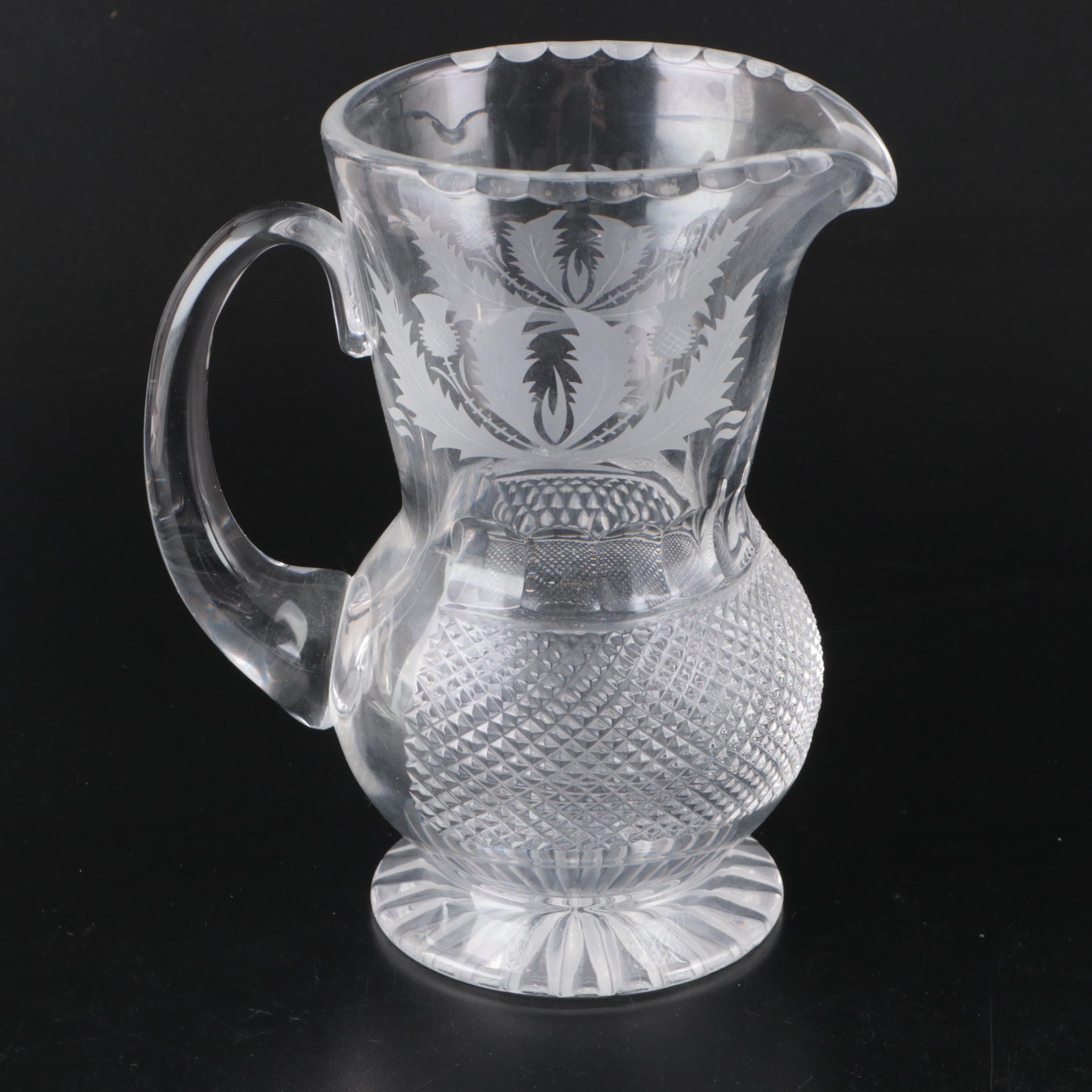 Edinburgh "Thistle" Crystal Stemware and Pitcher, 1896–2006