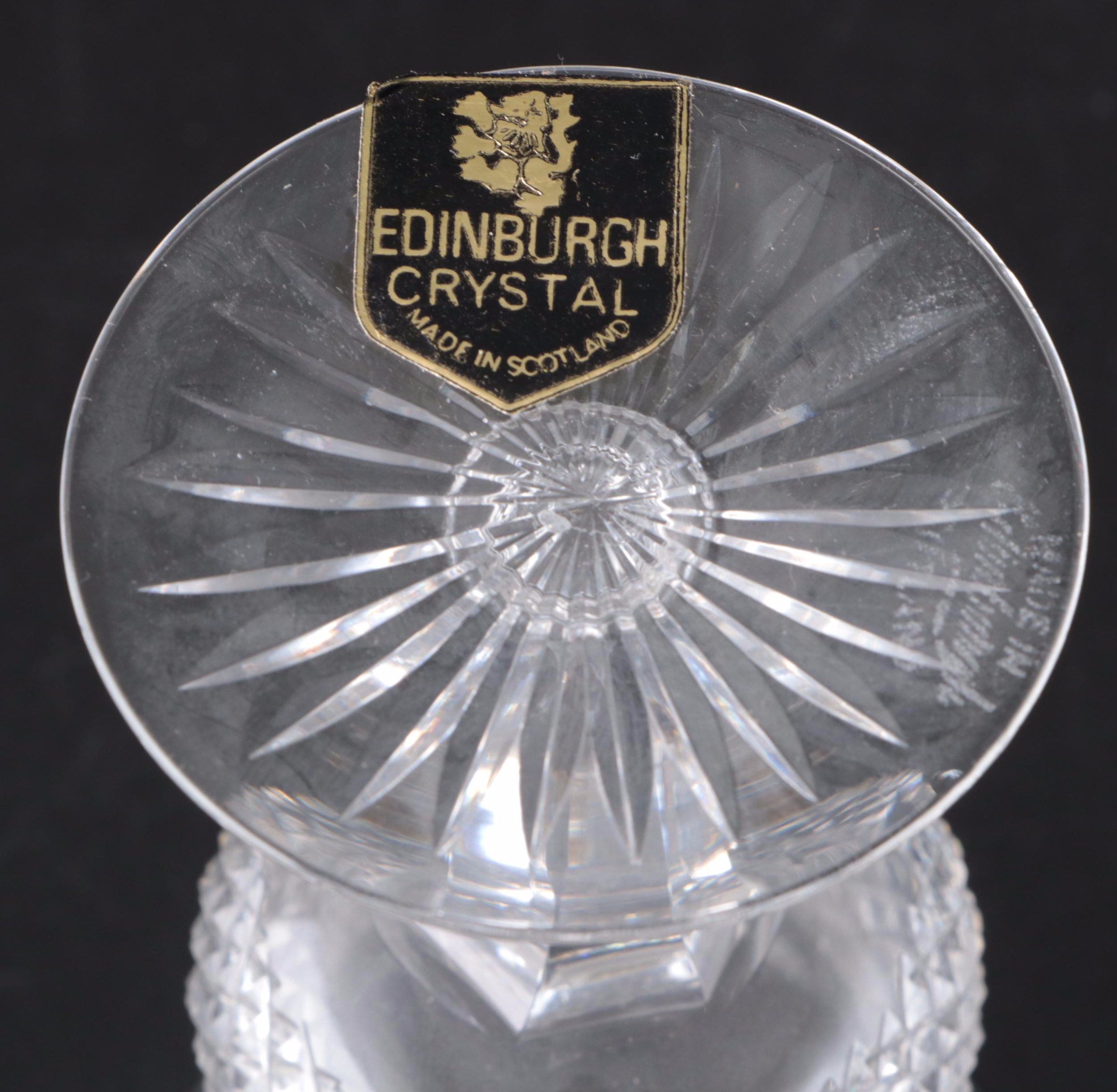 Edinburgh "Thistle" Crystal Stemware and Pitcher, 1896–2006