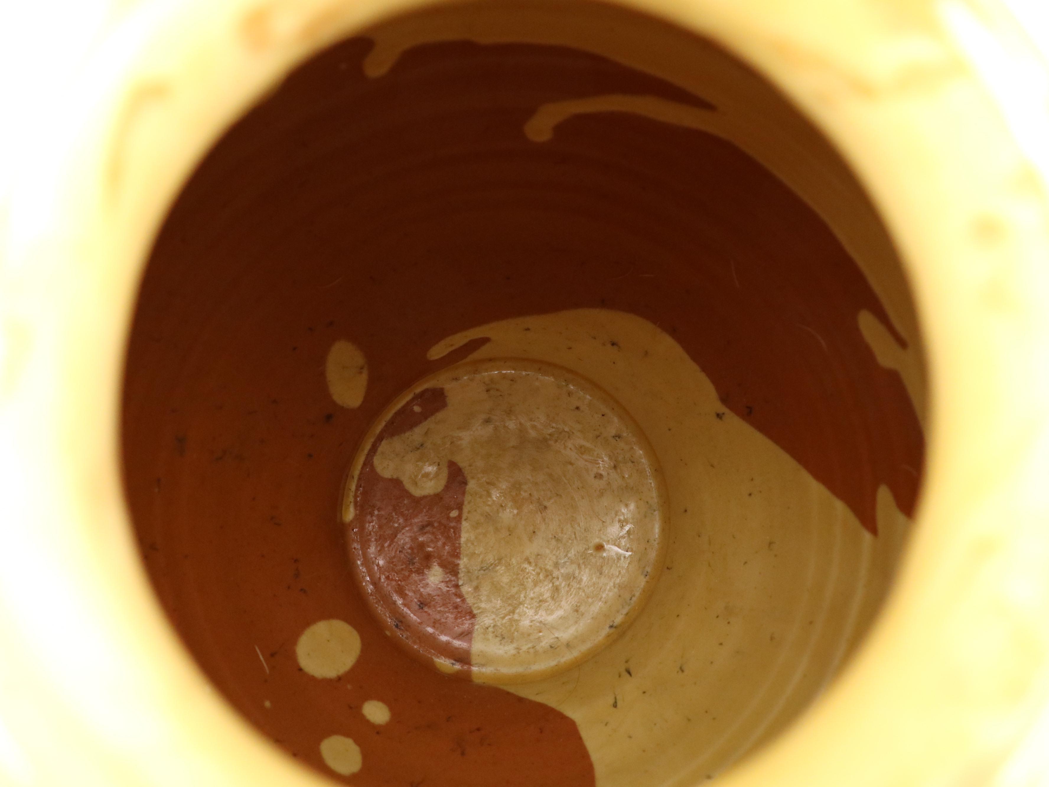 Ceramiche Virginia Terracotta Jug with Sheldon Carey Style Ceramic Vase