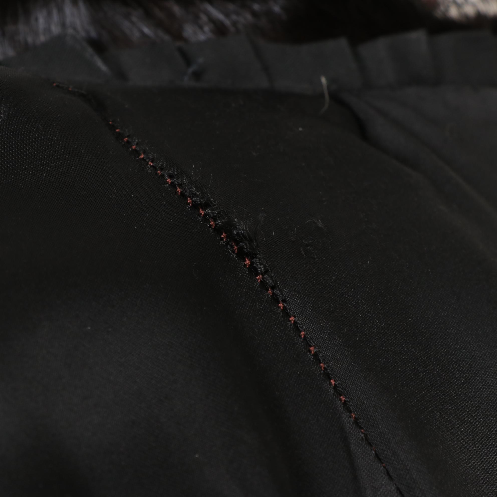 Greek Mink Fur Long Coat in Espresso