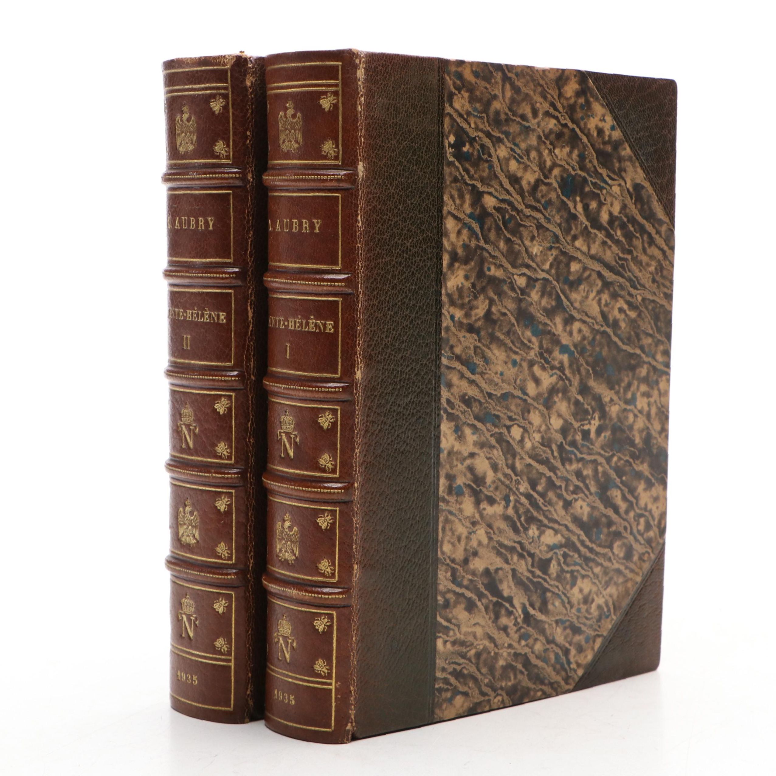 Limited Edition "Sainte-Hélène" Two-Volume Set by Octave Aubry, 1935