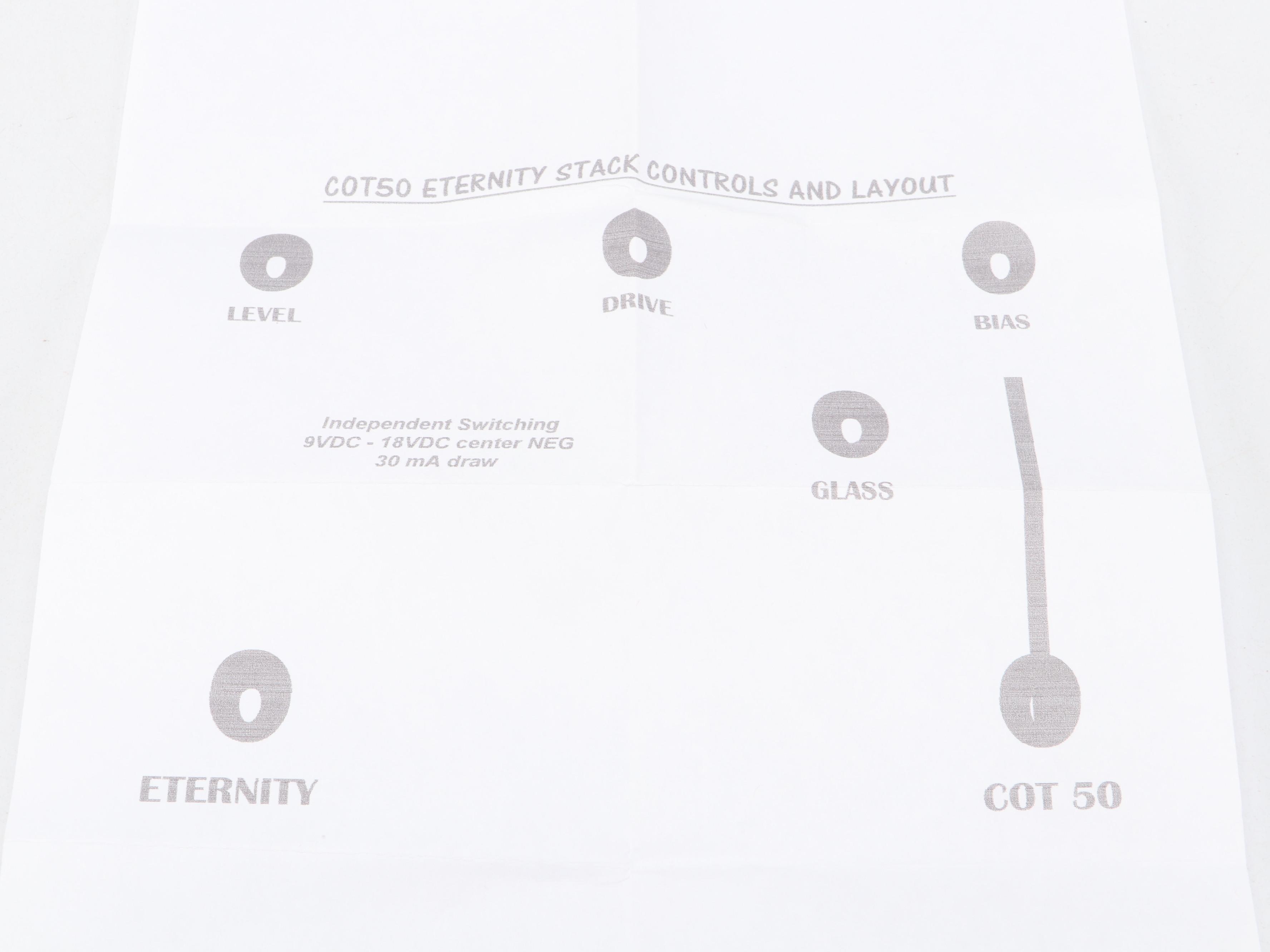 Lovepedal COT50 Eternity Stack Mystic Blue Overdrive Effect Pedal