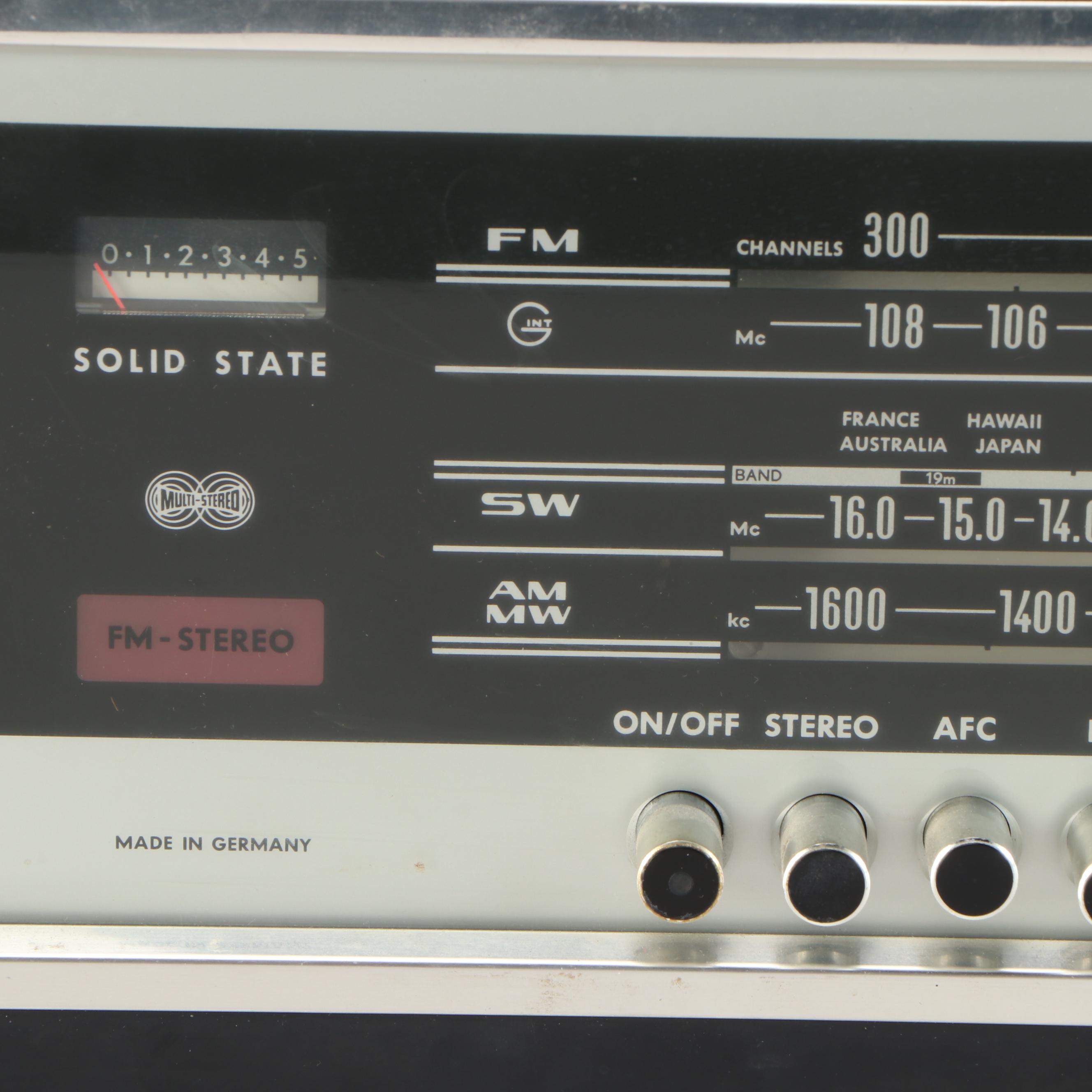 Grundig RTV 320U Solid State Receiver, CN 222 Stereo and Box 525 Speakers