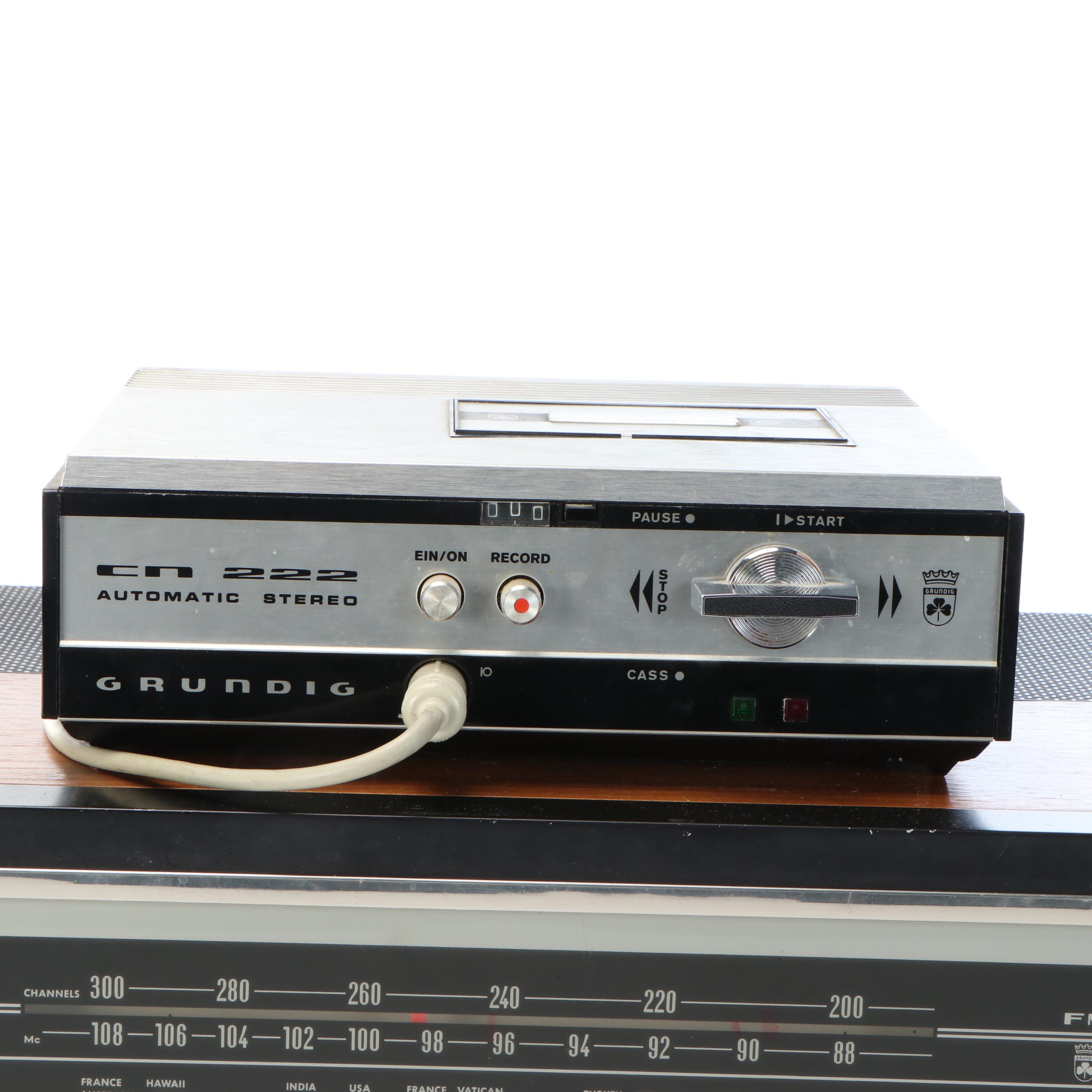 Grundig RTV 320U Solid State Receiver, CN 222 Stereo and Box 525 Speakers