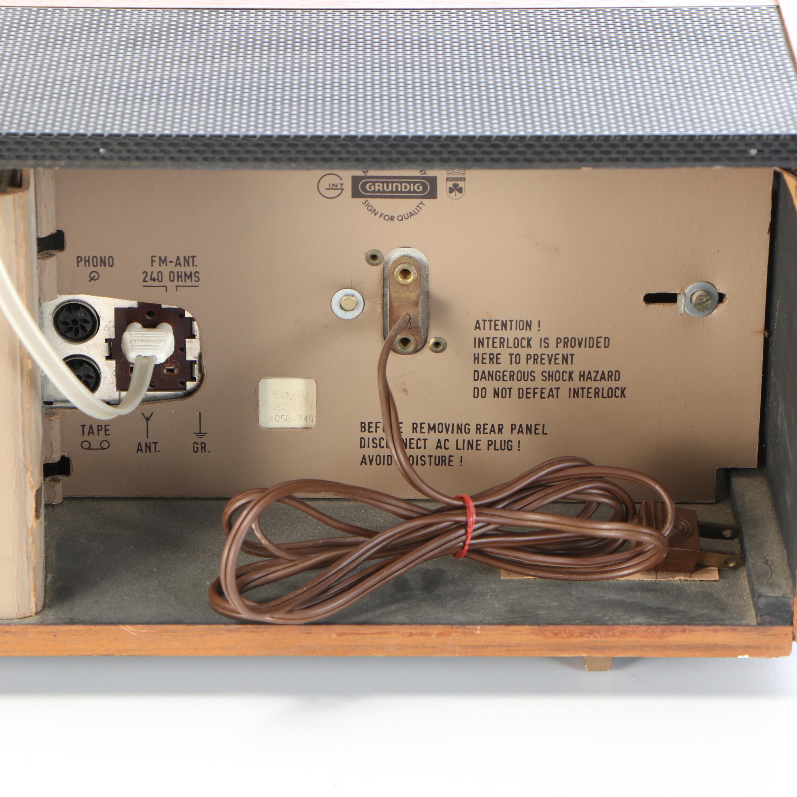 Grundig RTV 320U Solid State Receiver, CN 222 Stereo and Box 525 Speakers