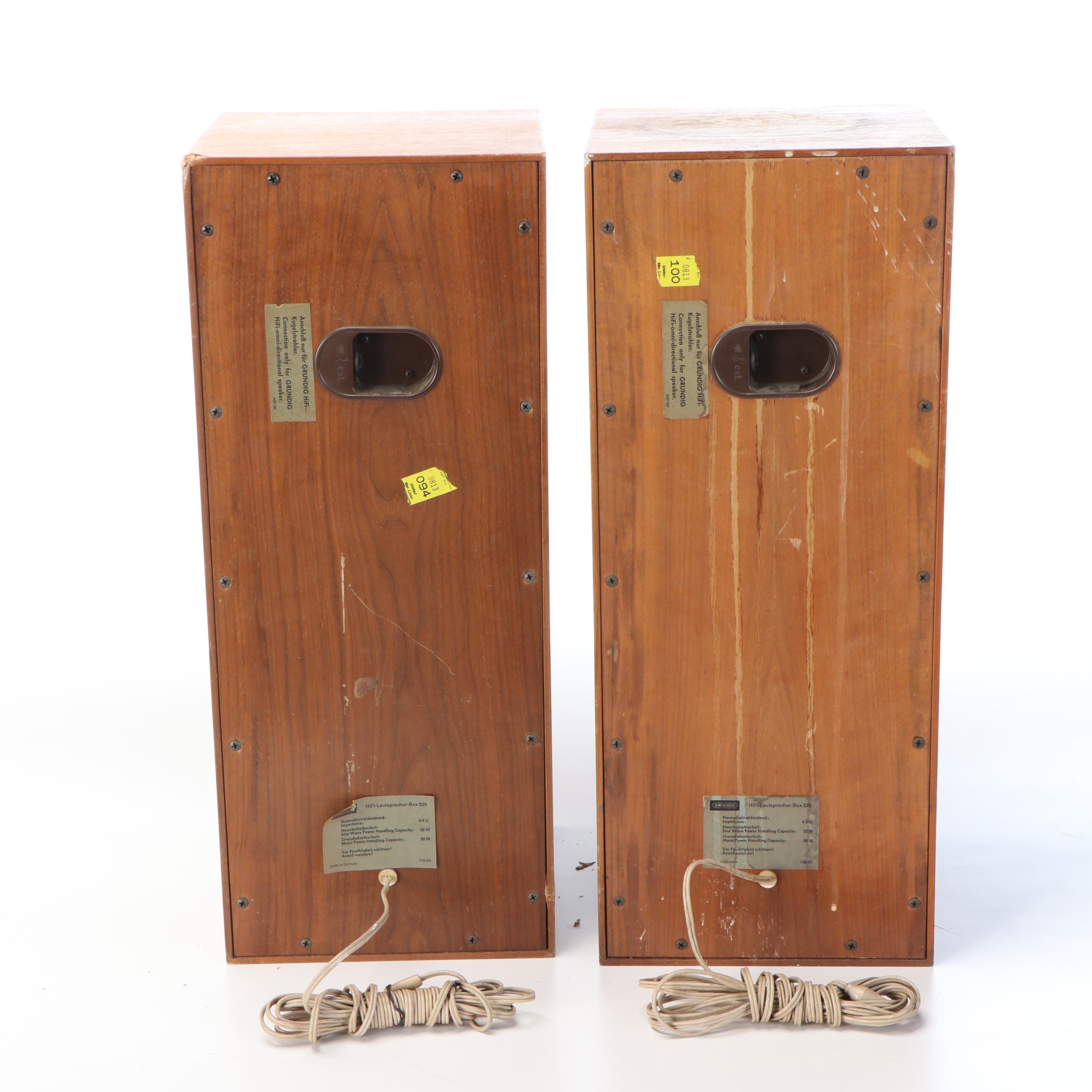 Grundig RTV 320U Solid State Receiver, CN 222 Stereo and Box 525 Speakers