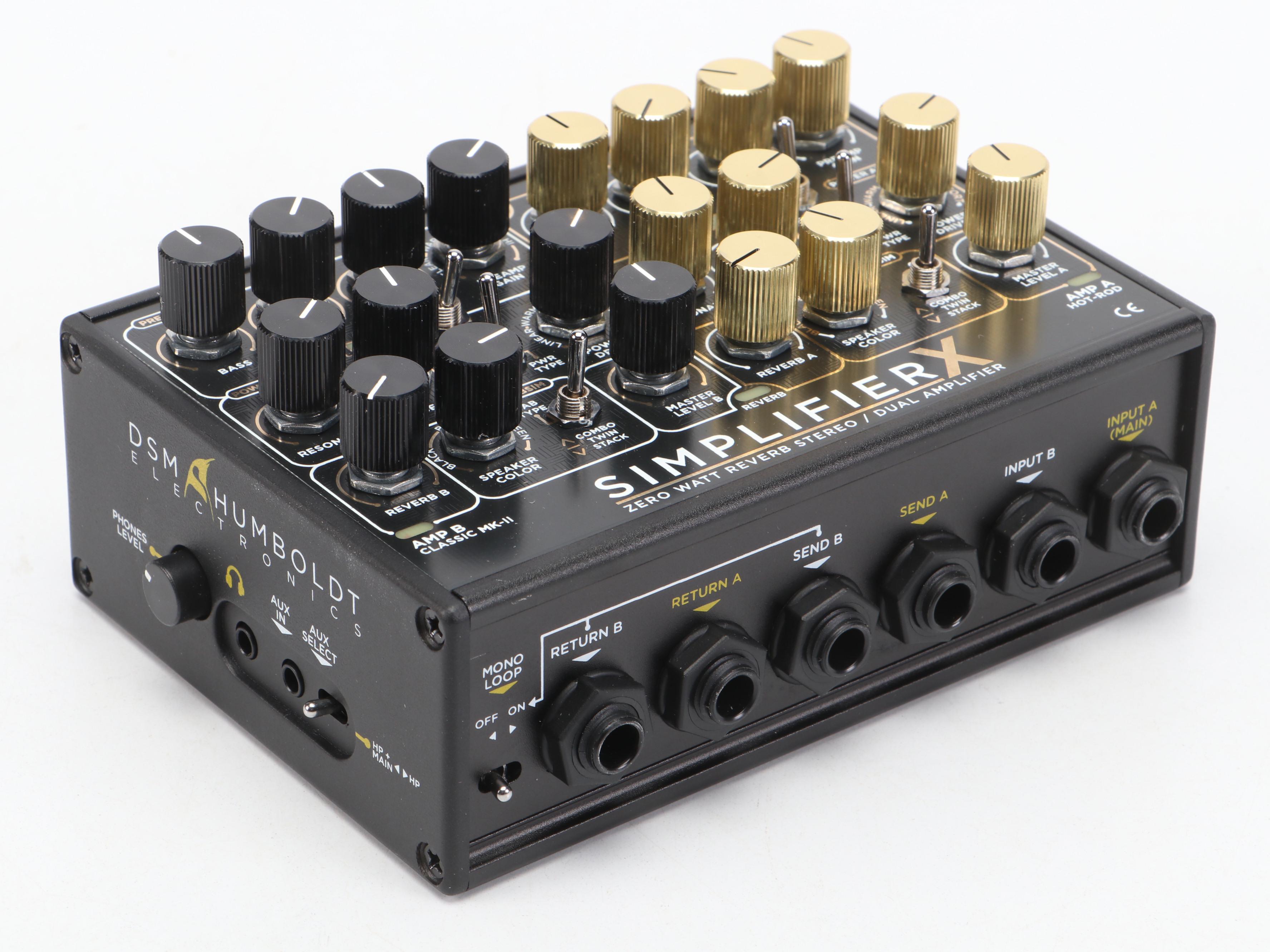 DSM & Humboldt Simplifier X Zero Watt Stereo Dual Amplifier with Footswitch