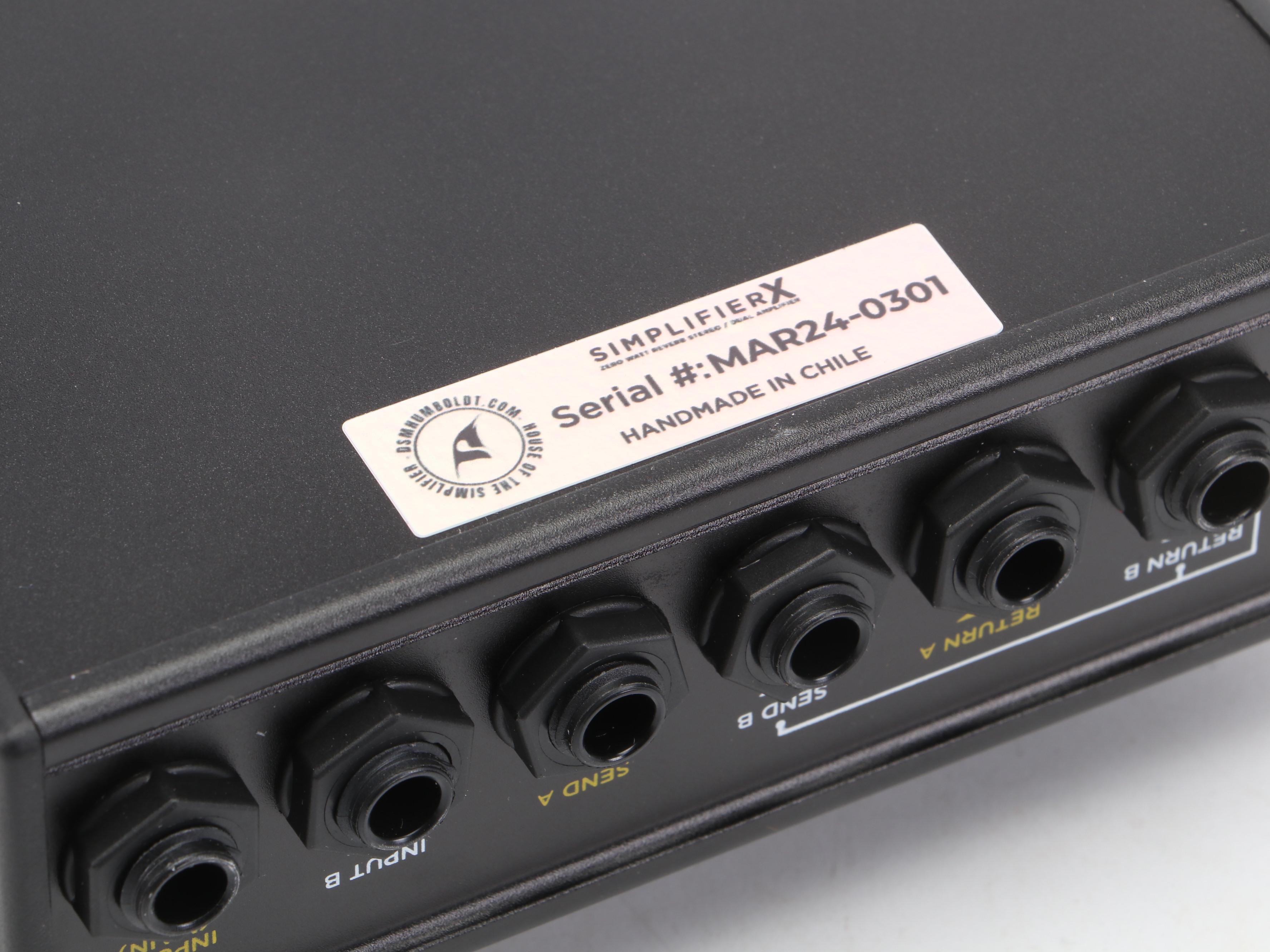 DSM & Humboldt Simplifier X Zero Watt Stereo Dual Amplifier with Footswitch