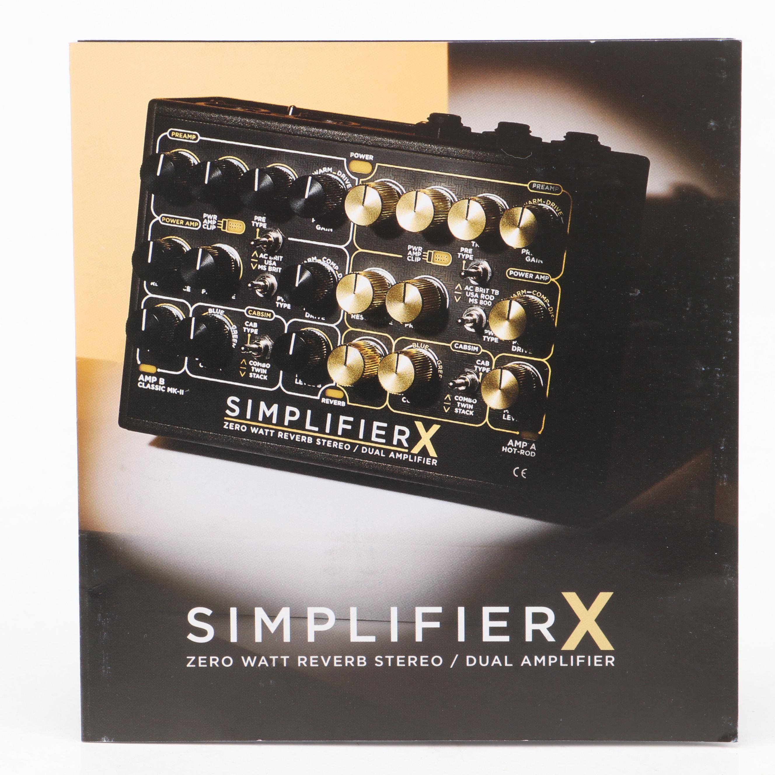 DSM & Humboldt Simplifier X Zero Watt Stereo Dual Amplifier with Footswitch