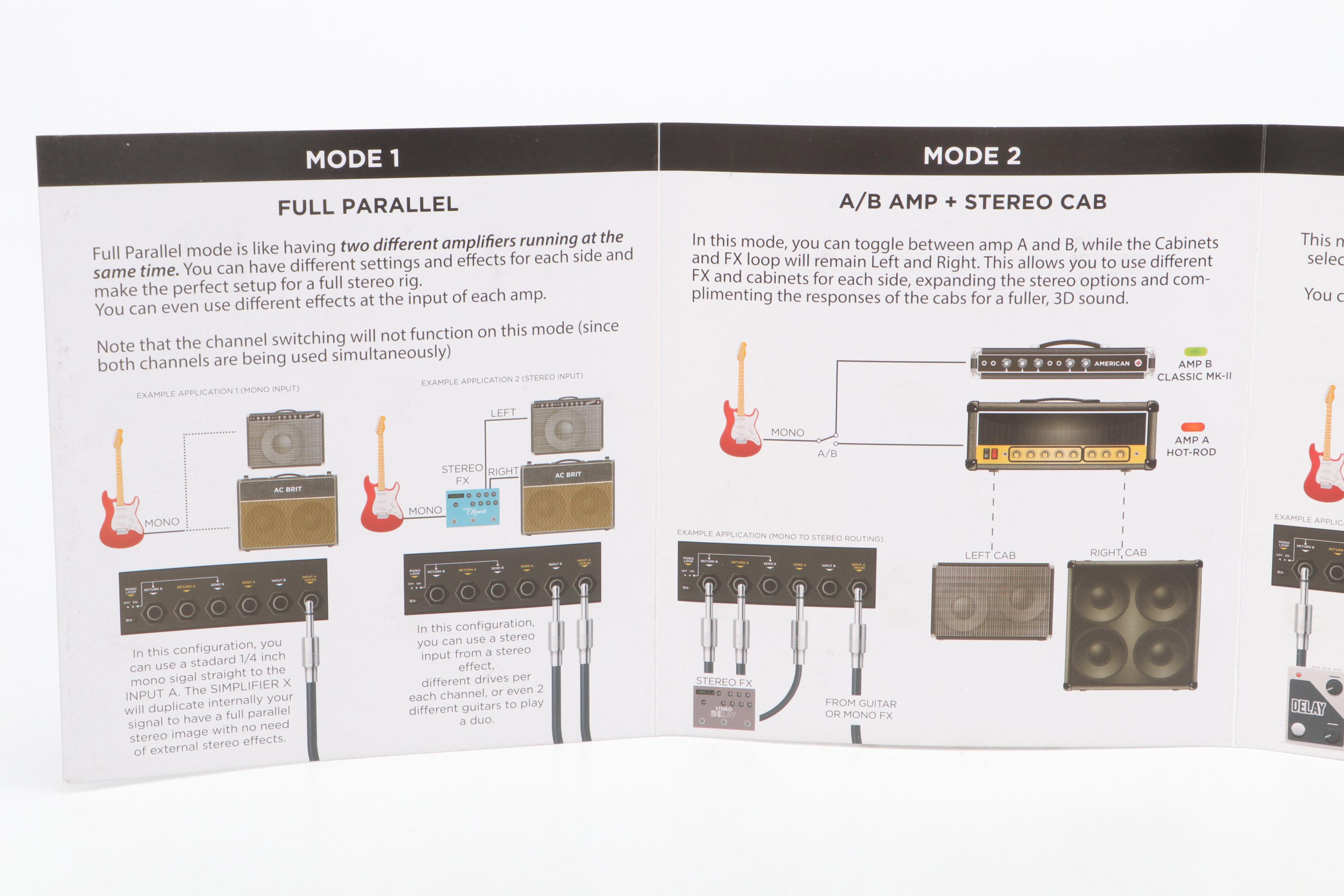 DSM & Humboldt Simplifier X Zero Watt Stereo Dual Amplifier with Footswitch