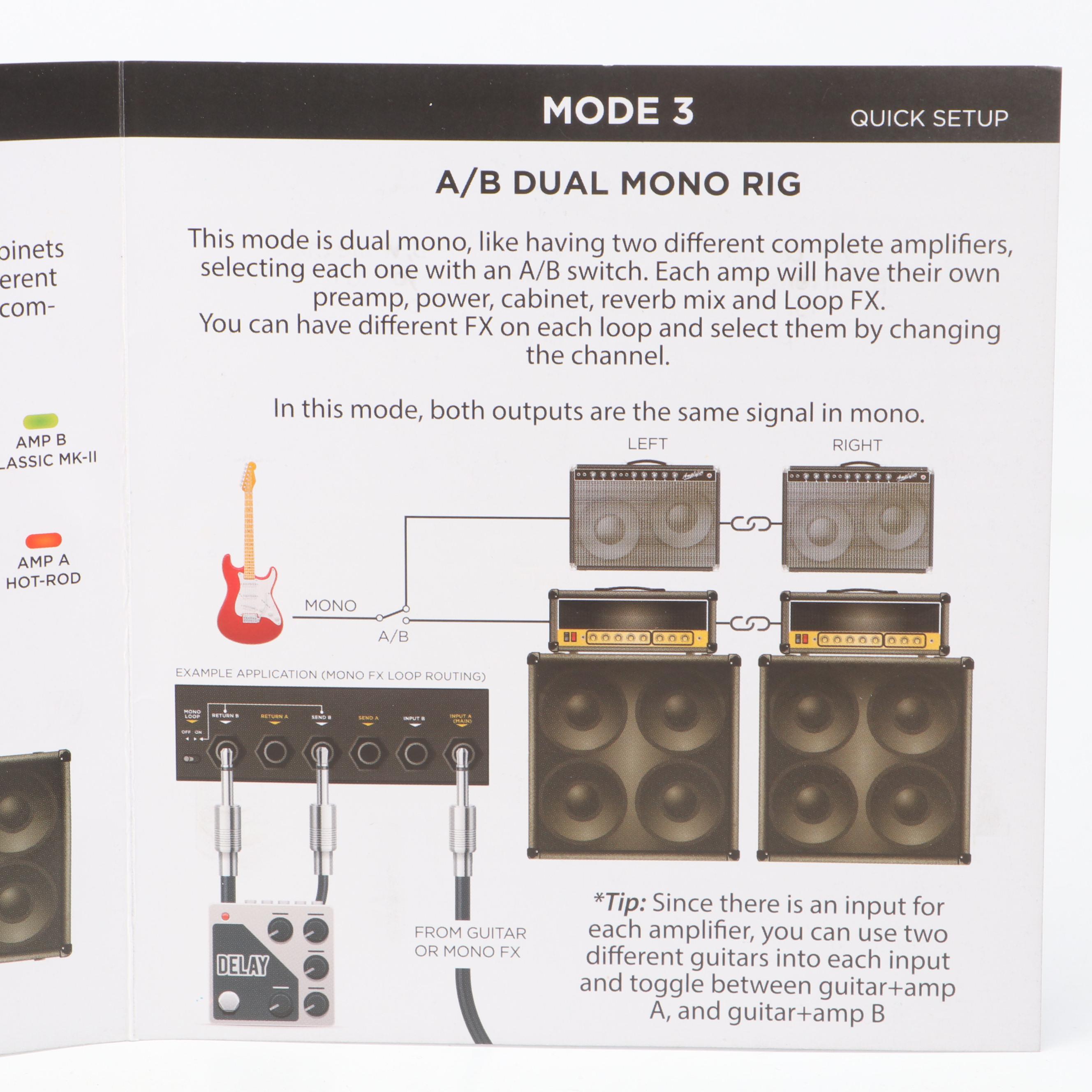 DSM & Humboldt Simplifier X Zero Watt Stereo Dual Amplifier with Footswitch