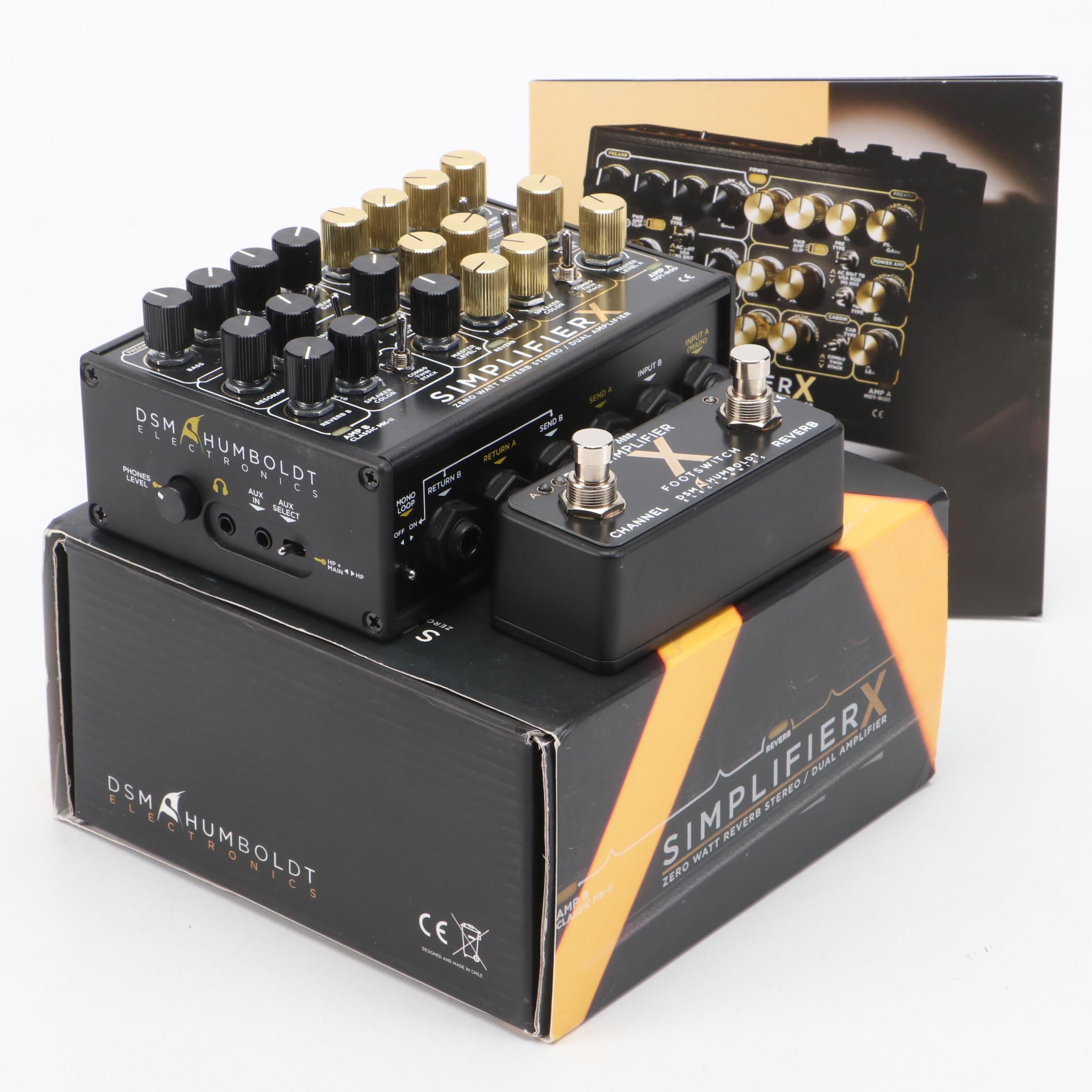DSM & Humboldt Simplifier X Zero Watt Stereo Dual Amplifier with Footswitch