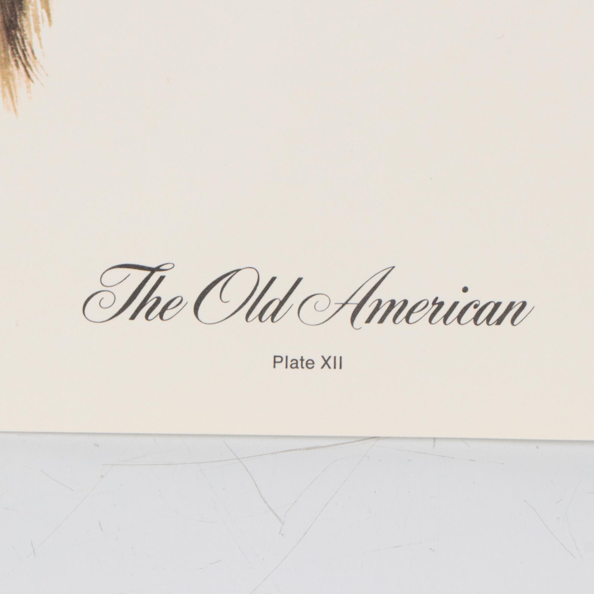 Harry E. Antis Offset Lithograph "The Old American," 1980