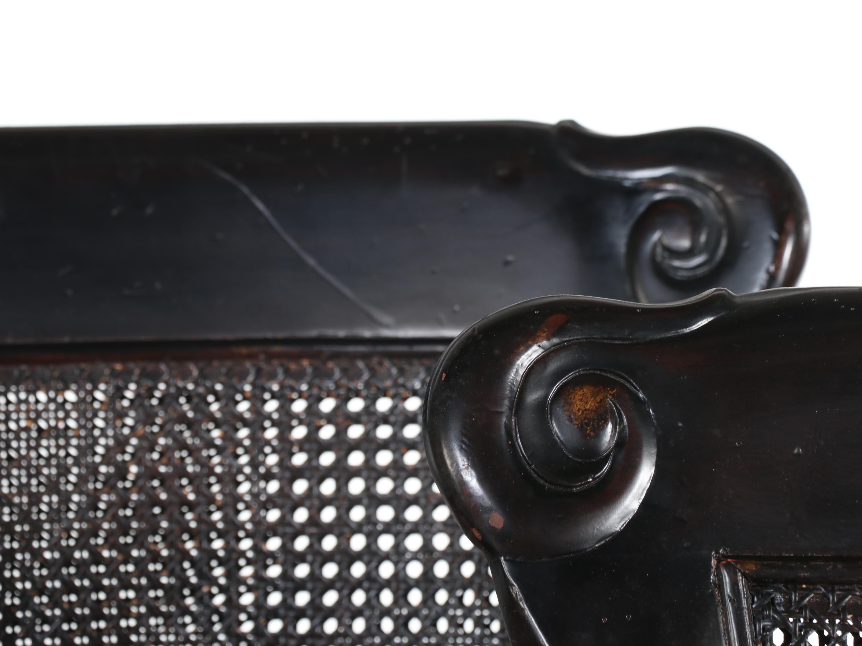 Four Tommy Bahama Home "Dunkirk" Leather Swivel Bar Stools in Dark Brown Finish