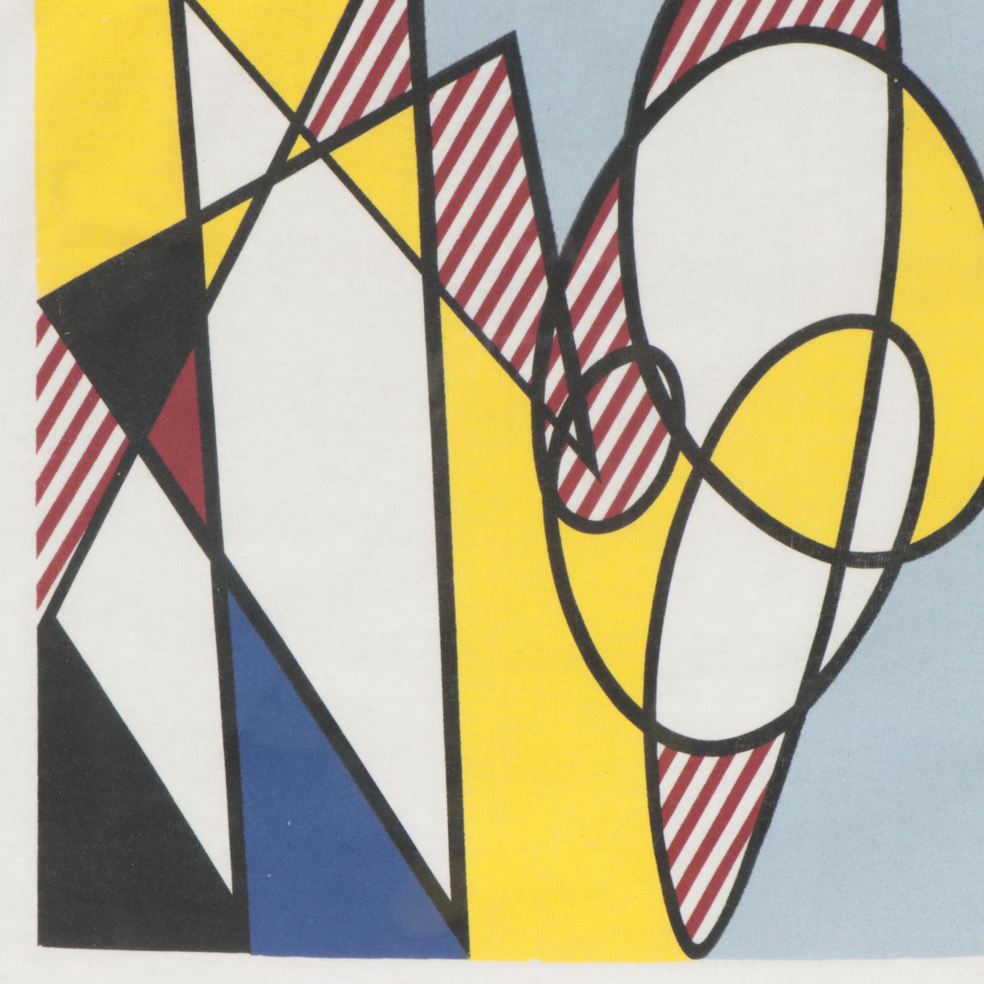 Signed Roy Lichtenstein Serigraph T-Shirt "Best Buddies Study," JSA