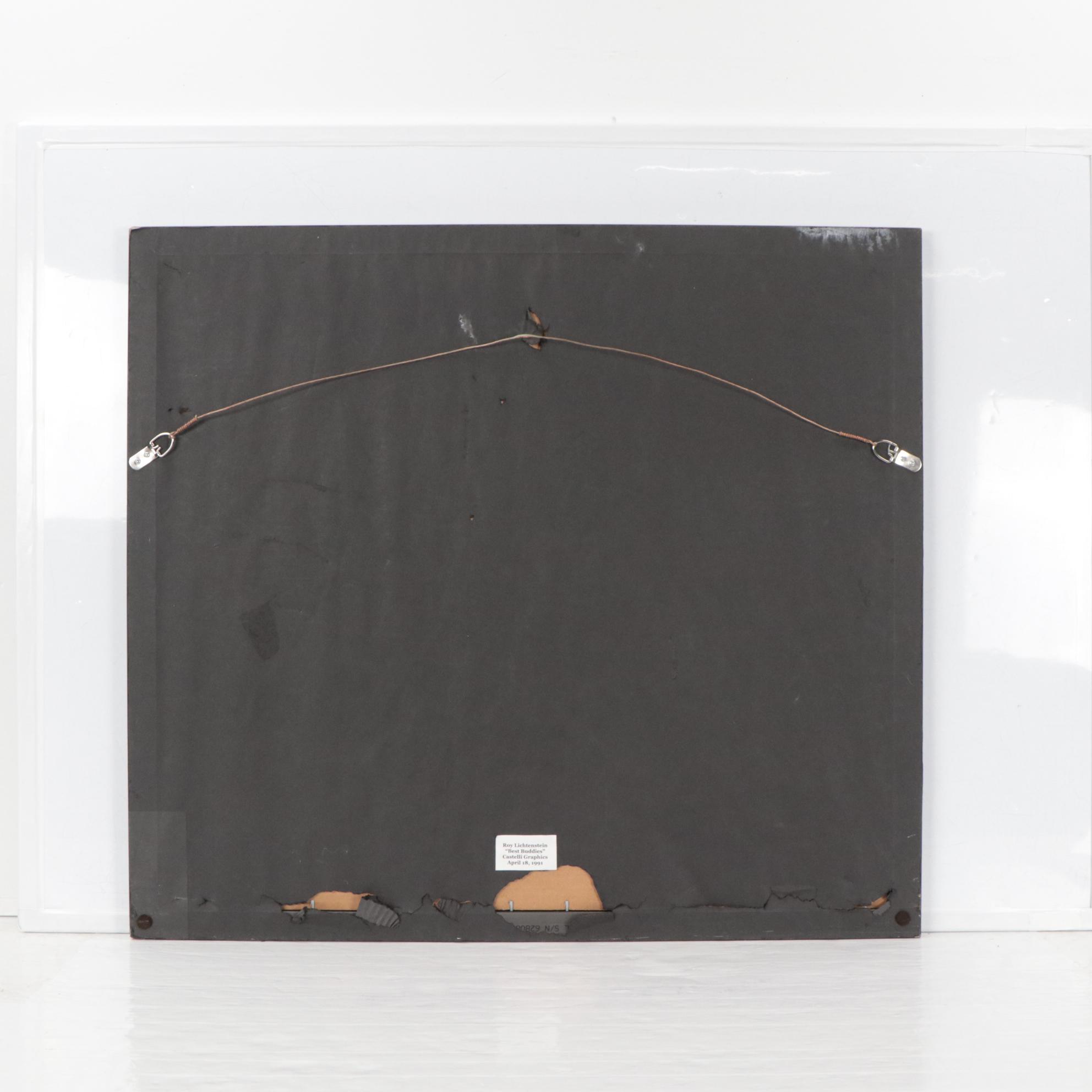 Signed Roy Lichtenstein Serigraph T-Shirt "Best Buddies Study," JSA