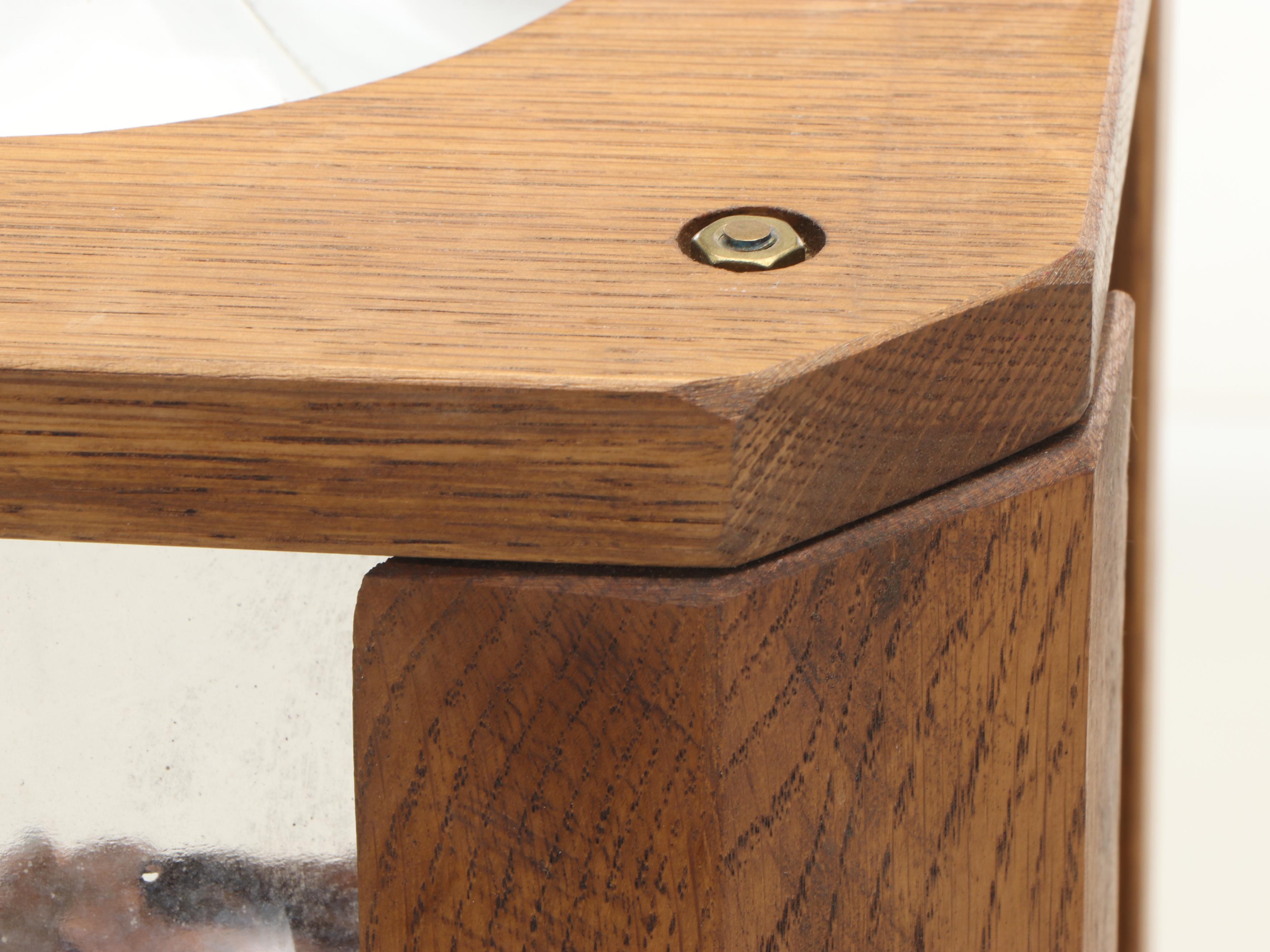 Wooden Bound Glass Carboy with Pennies