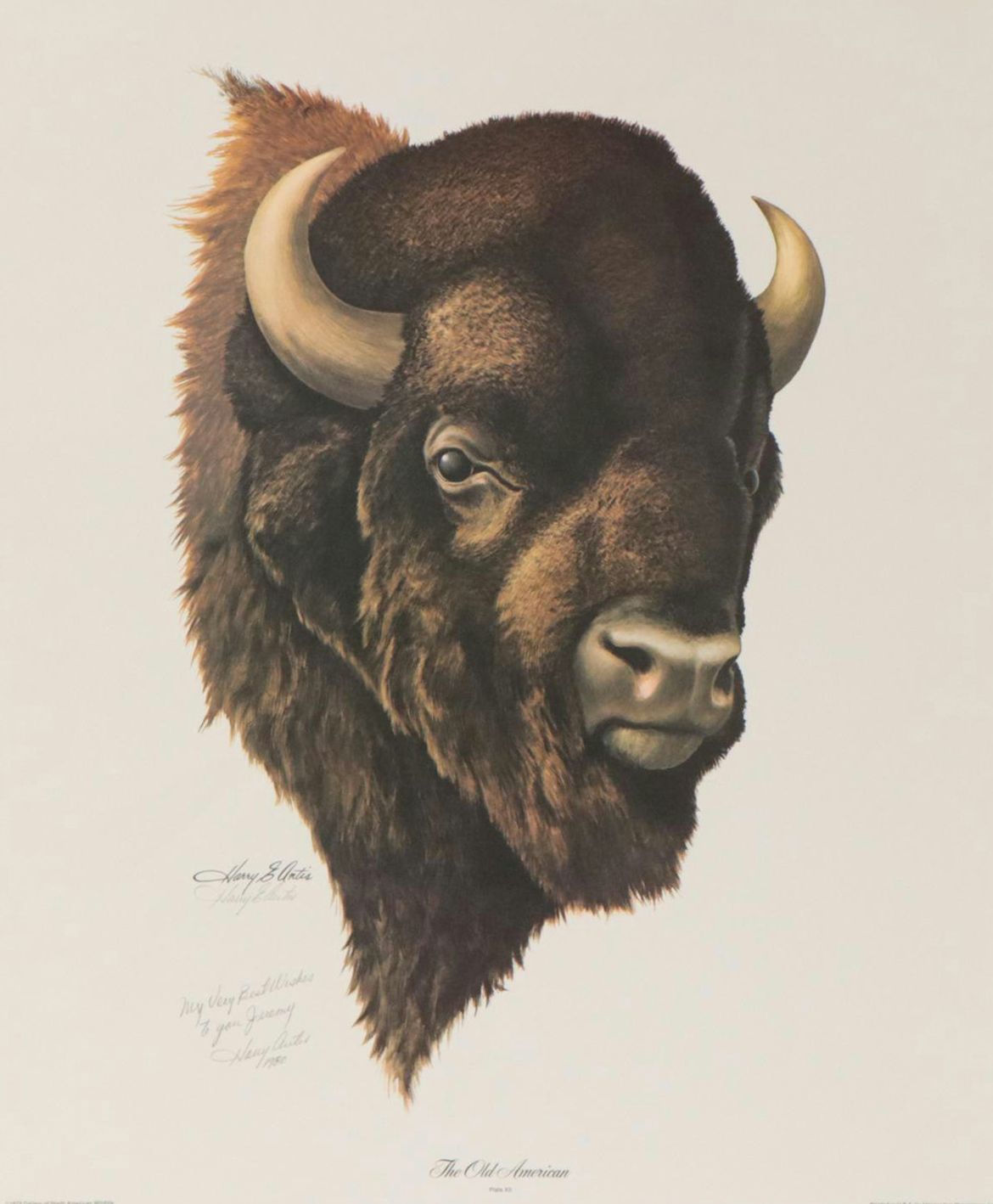 Harry E. Antis Offset Lithograph "The Old American," 1980