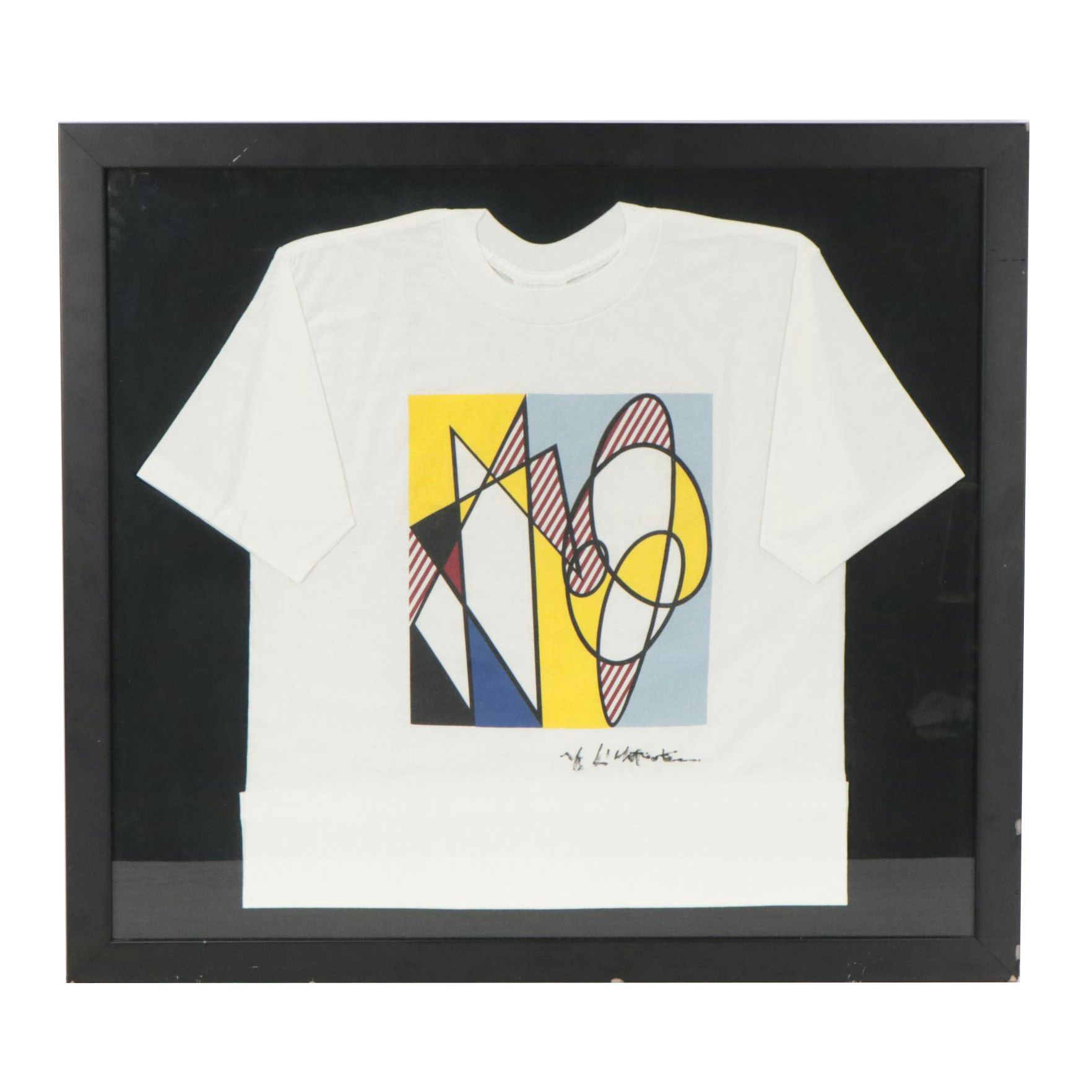 Signed Roy Lichtenstein Serigraph T-Shirt "Best Buddies Study," JSA