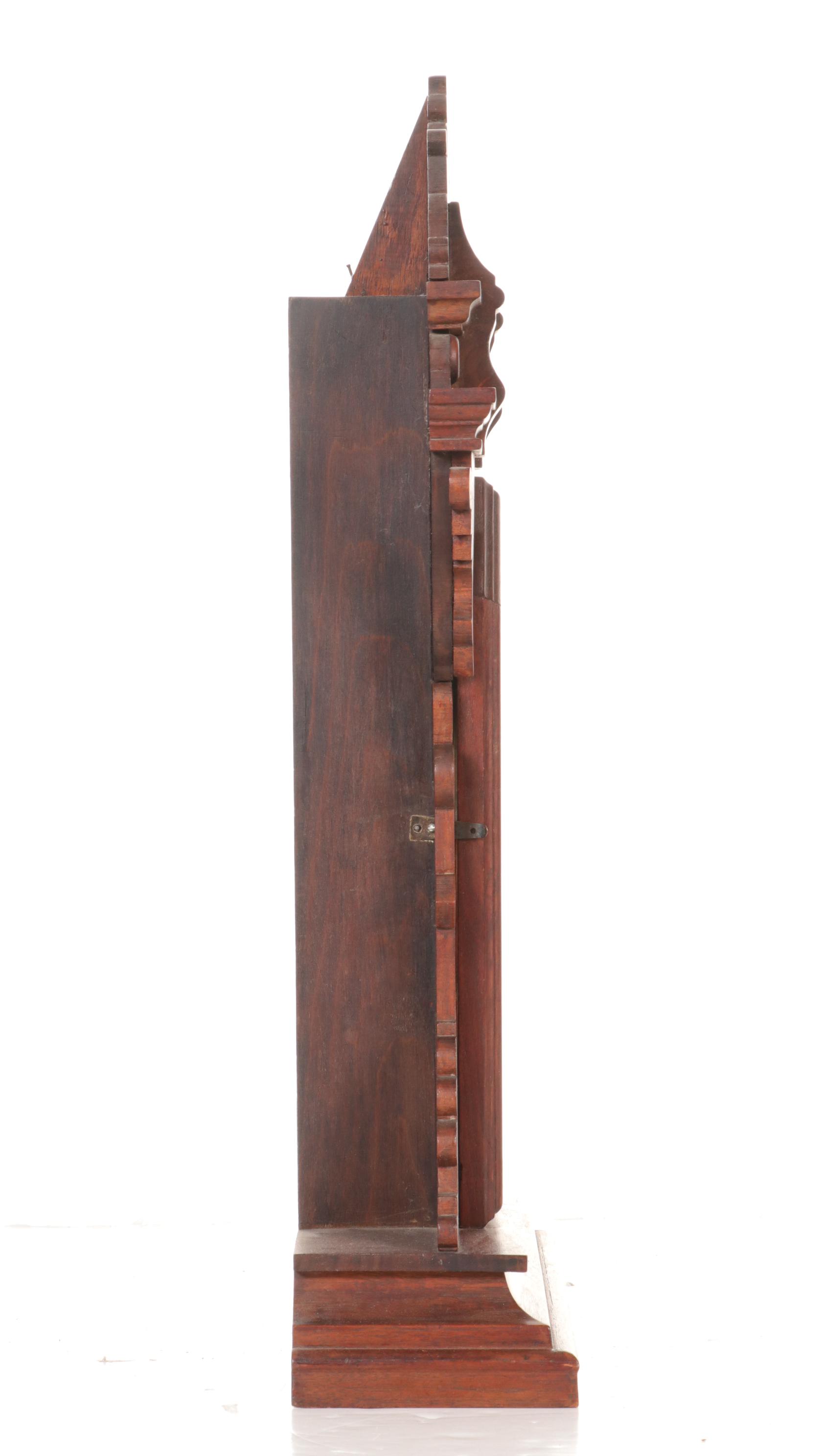 E. Ingraham Walnut Gingerbread Clock