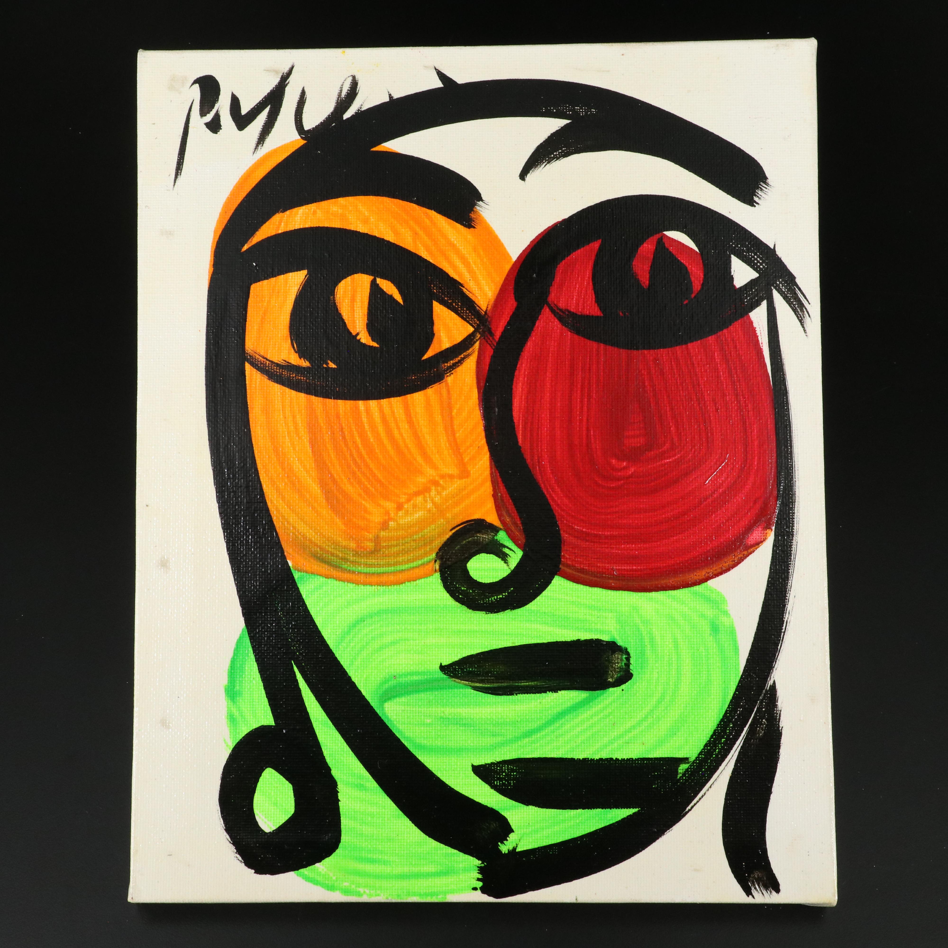 Peter Robert Keil Stylized Acrylic Portrait