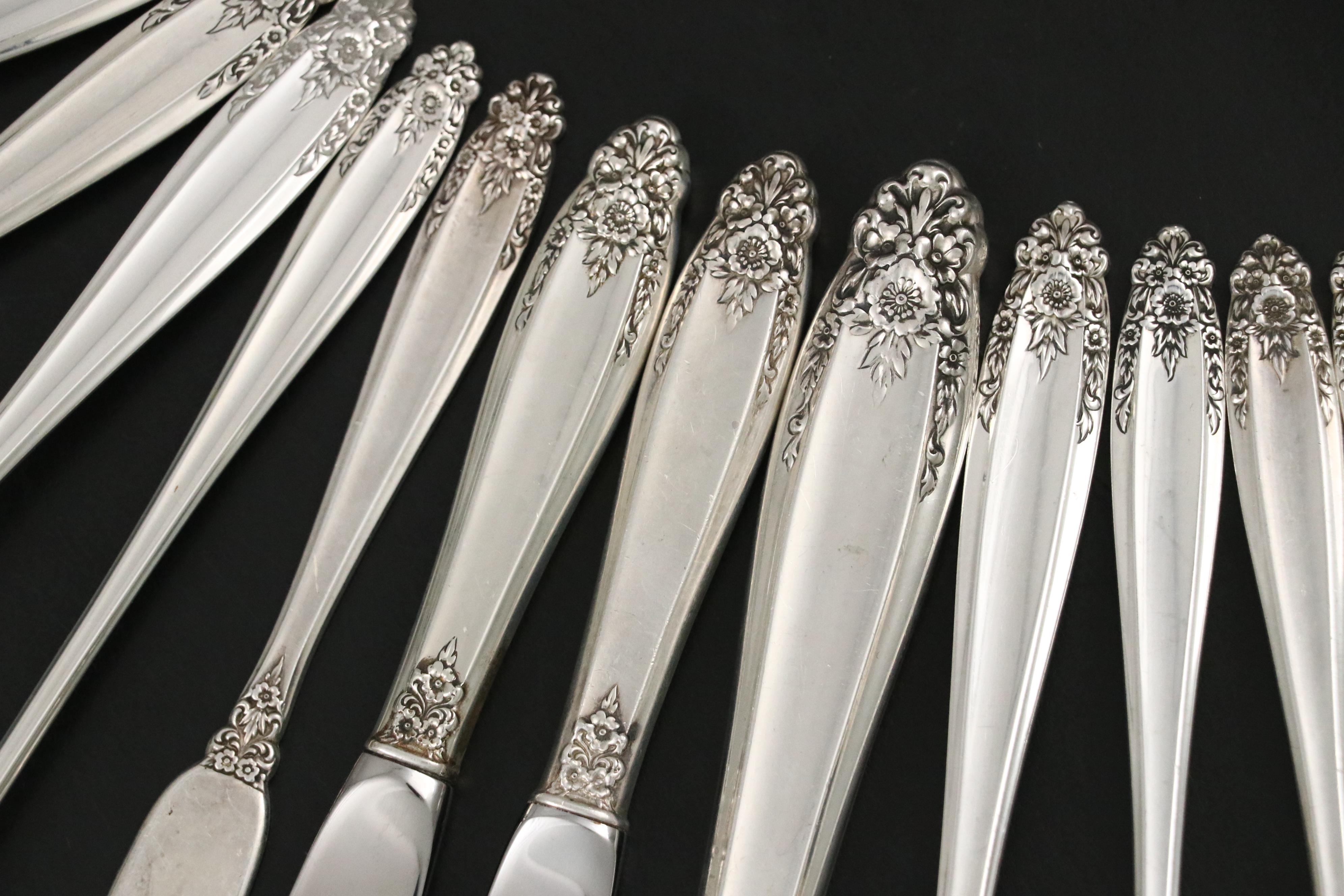 International Silver "Prelude" Sterling Silver Flatware, Mid-20th Century