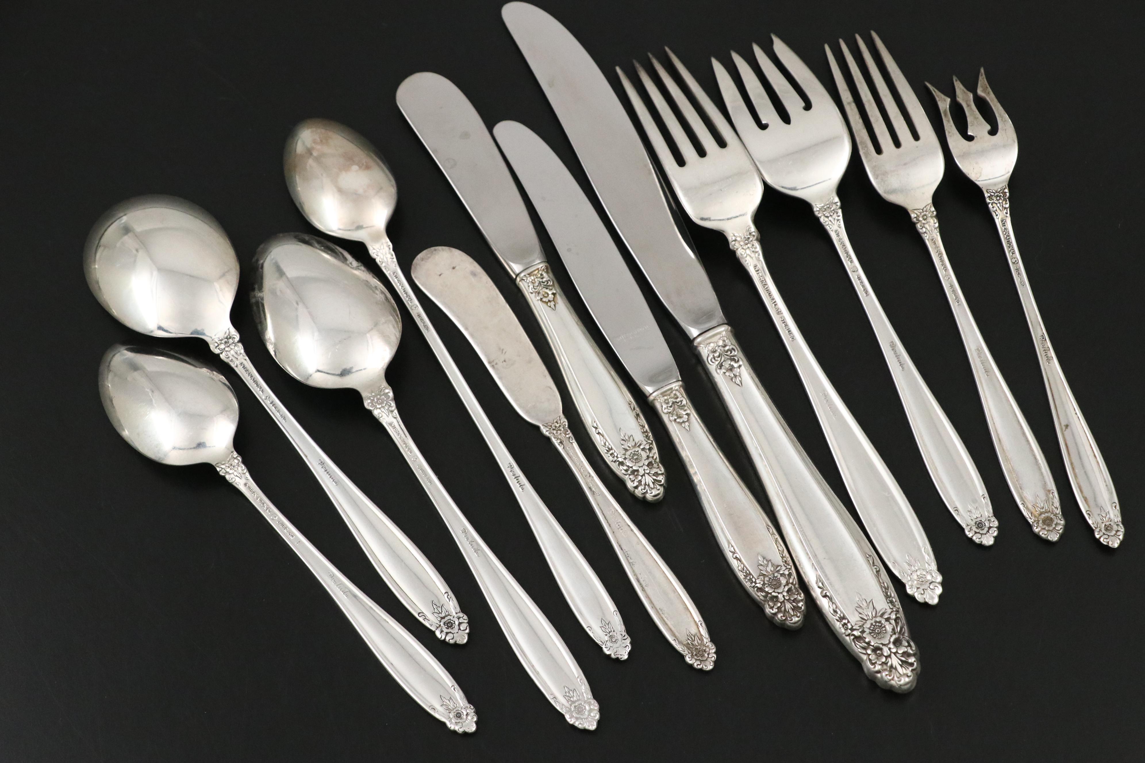 International Silver "Prelude" Sterling Silver Flatware, Mid-20th Century