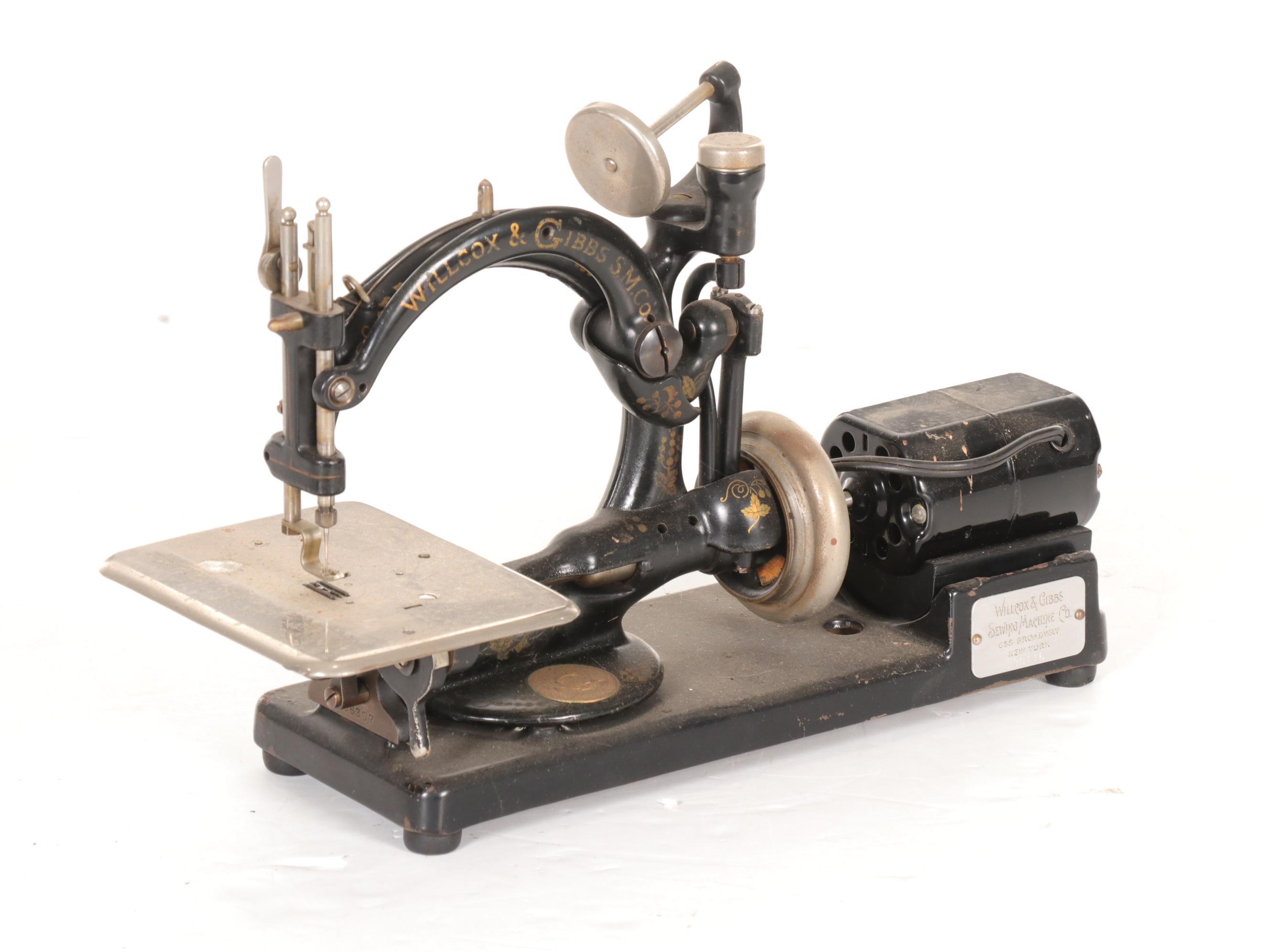 Willcox & Gibbs Portable Electric Sewing Machine, Late 19th Century