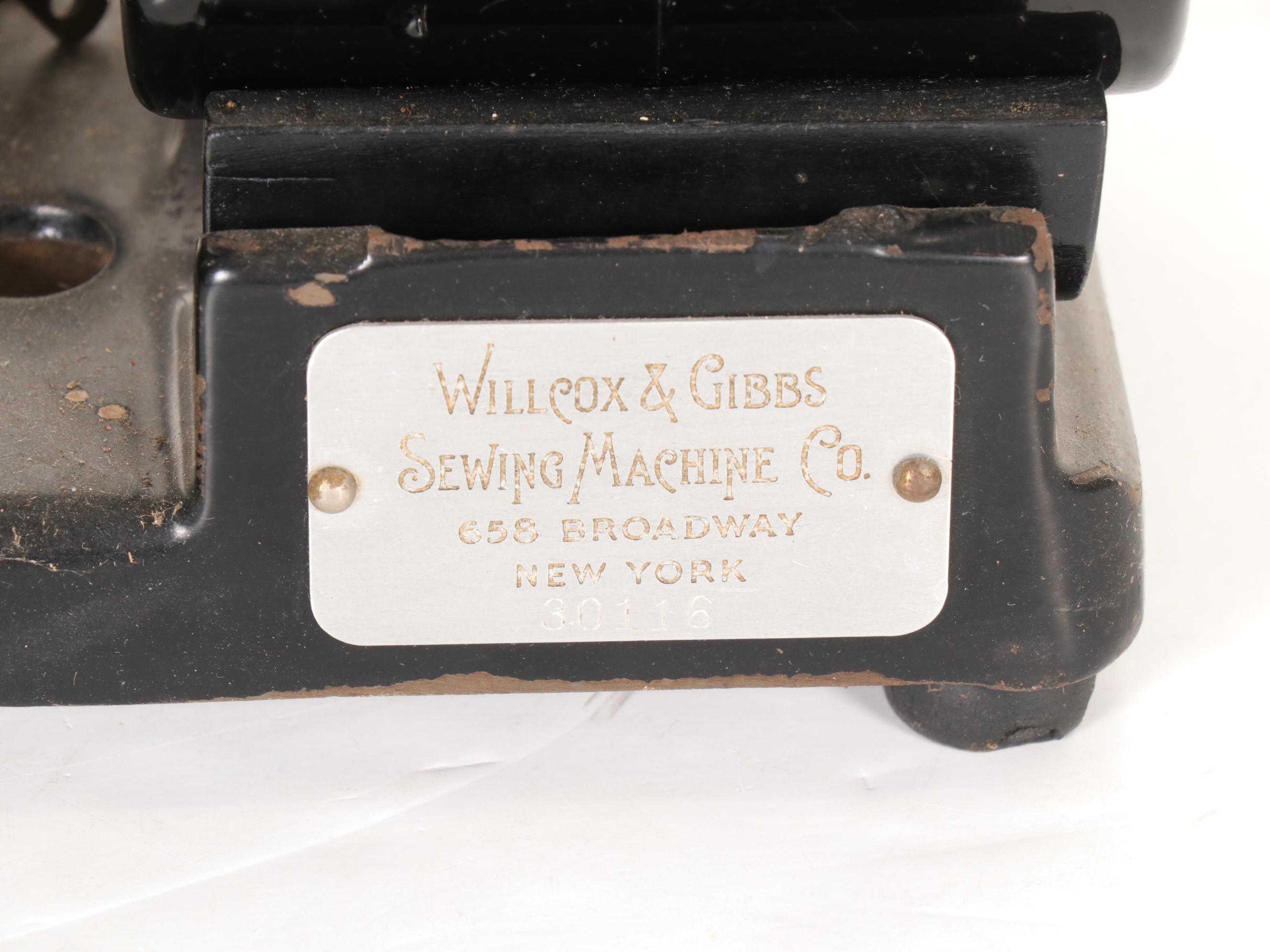 Willcox & Gibbs Portable Electric Sewing Machine, Late 19th Century