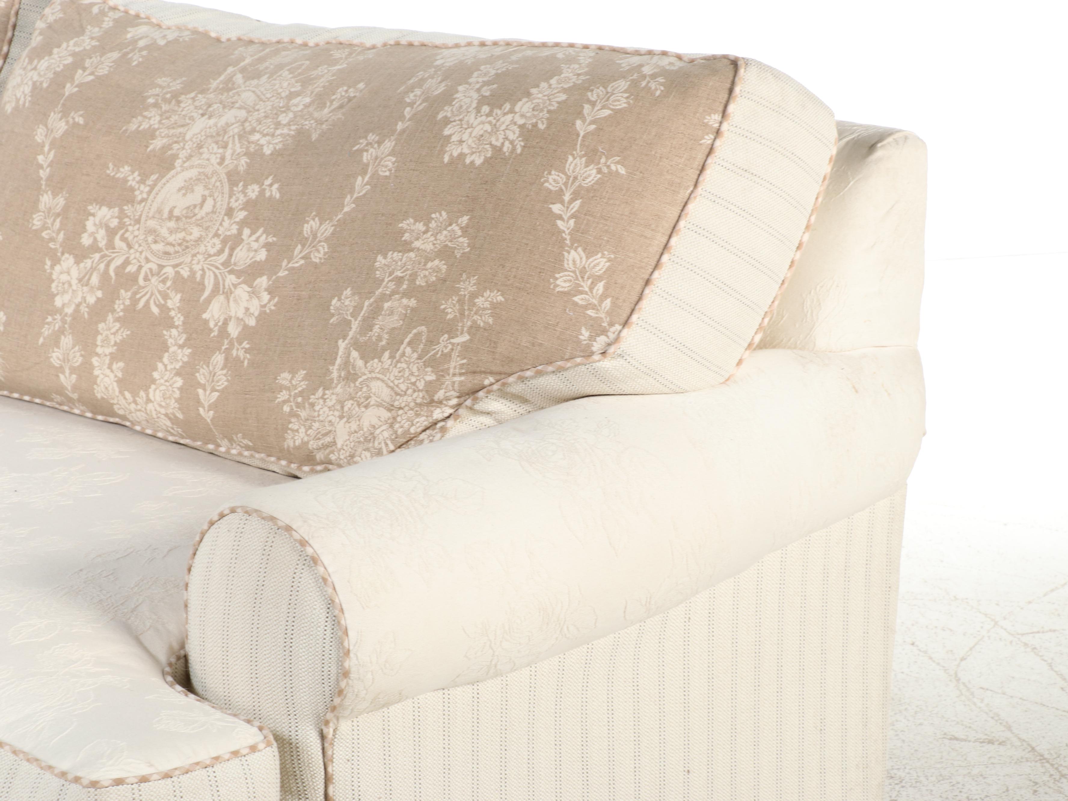 Hickory-Fry Custom-Upholstered Two-Seat Sofa