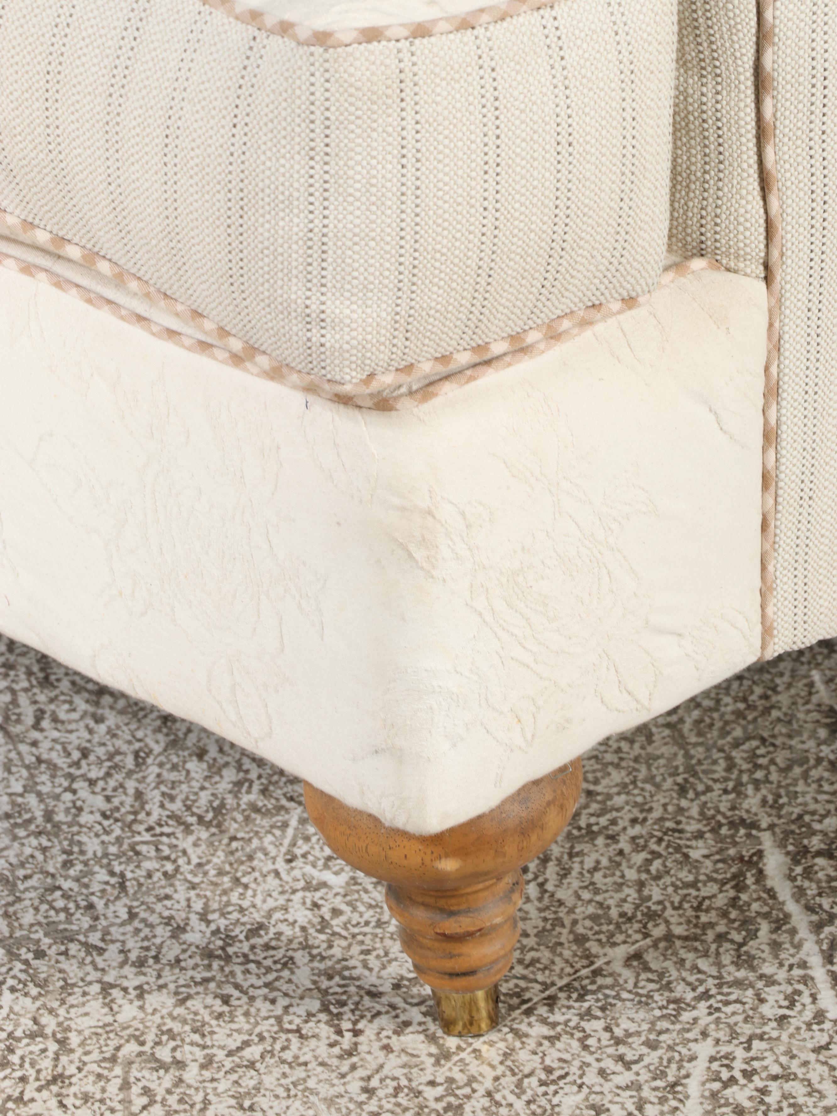 Hickory-Fry Custom-Upholstered Two-Seat Sofa