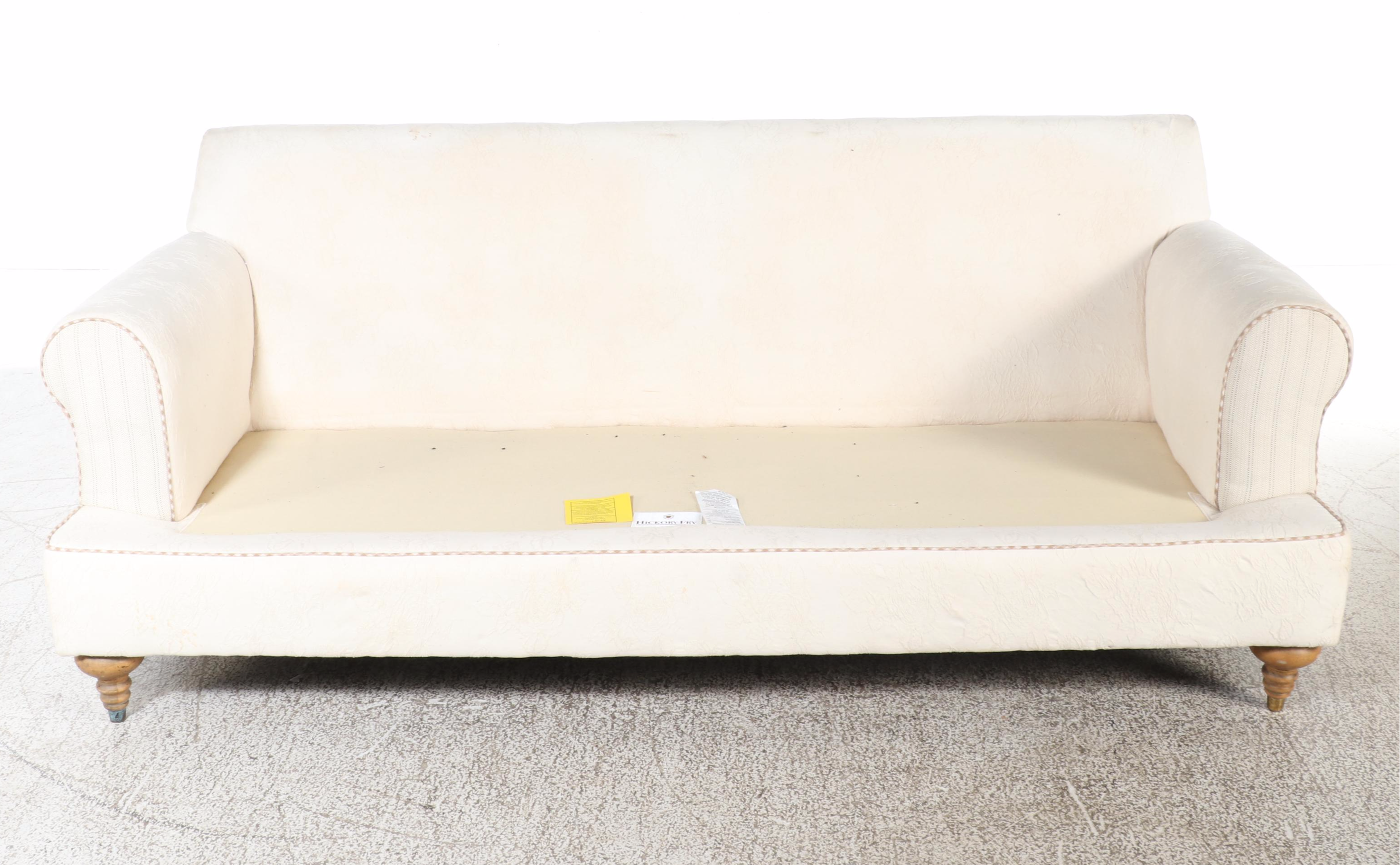 Hickory-Fry Custom-Upholstered Two-Seat Sofa