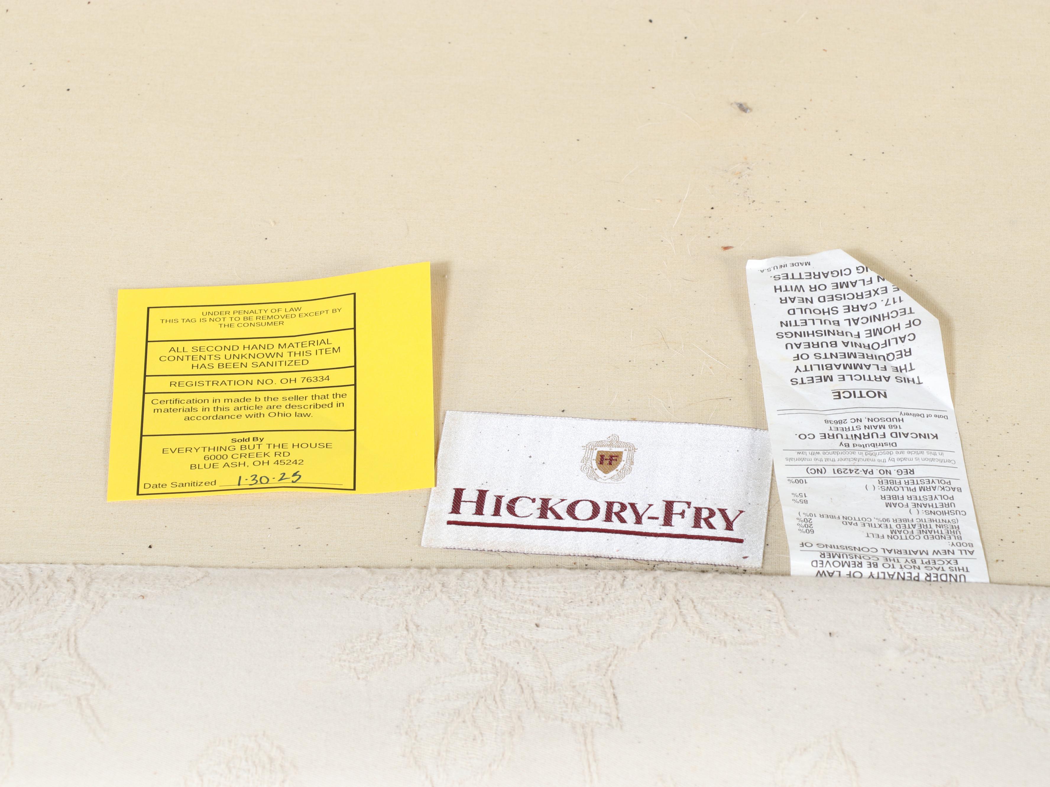 Hickory-Fry Custom-Upholstered Two-Seat Sofa