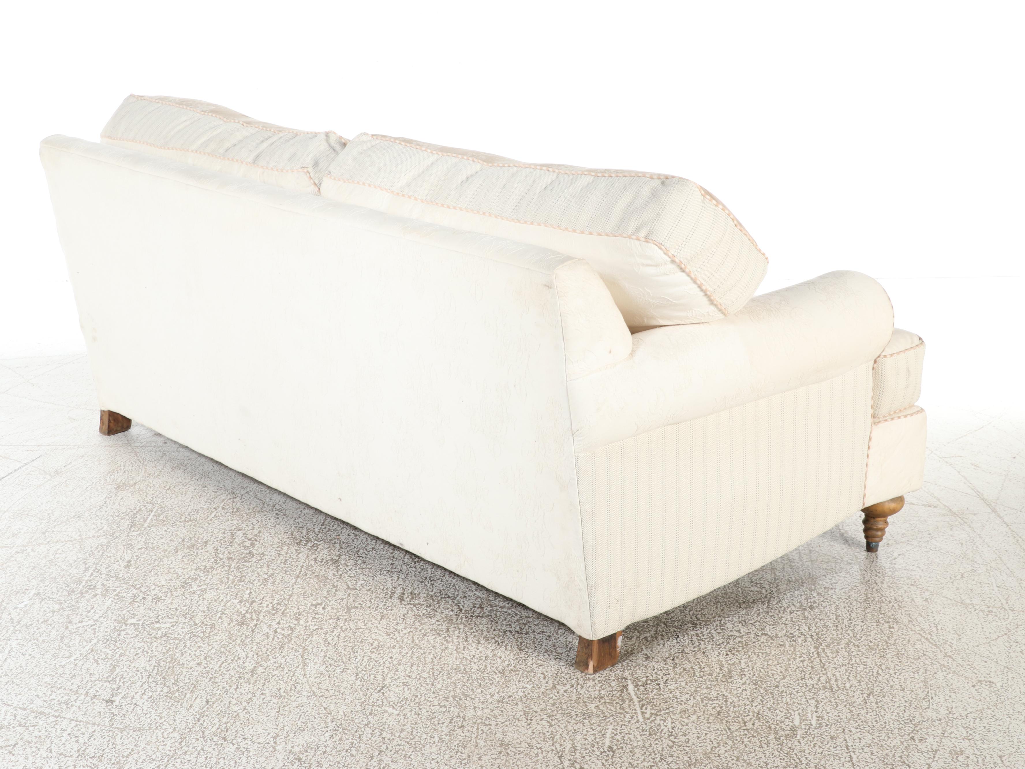 Hickory-Fry Custom-Upholstered Two-Seat Sofa