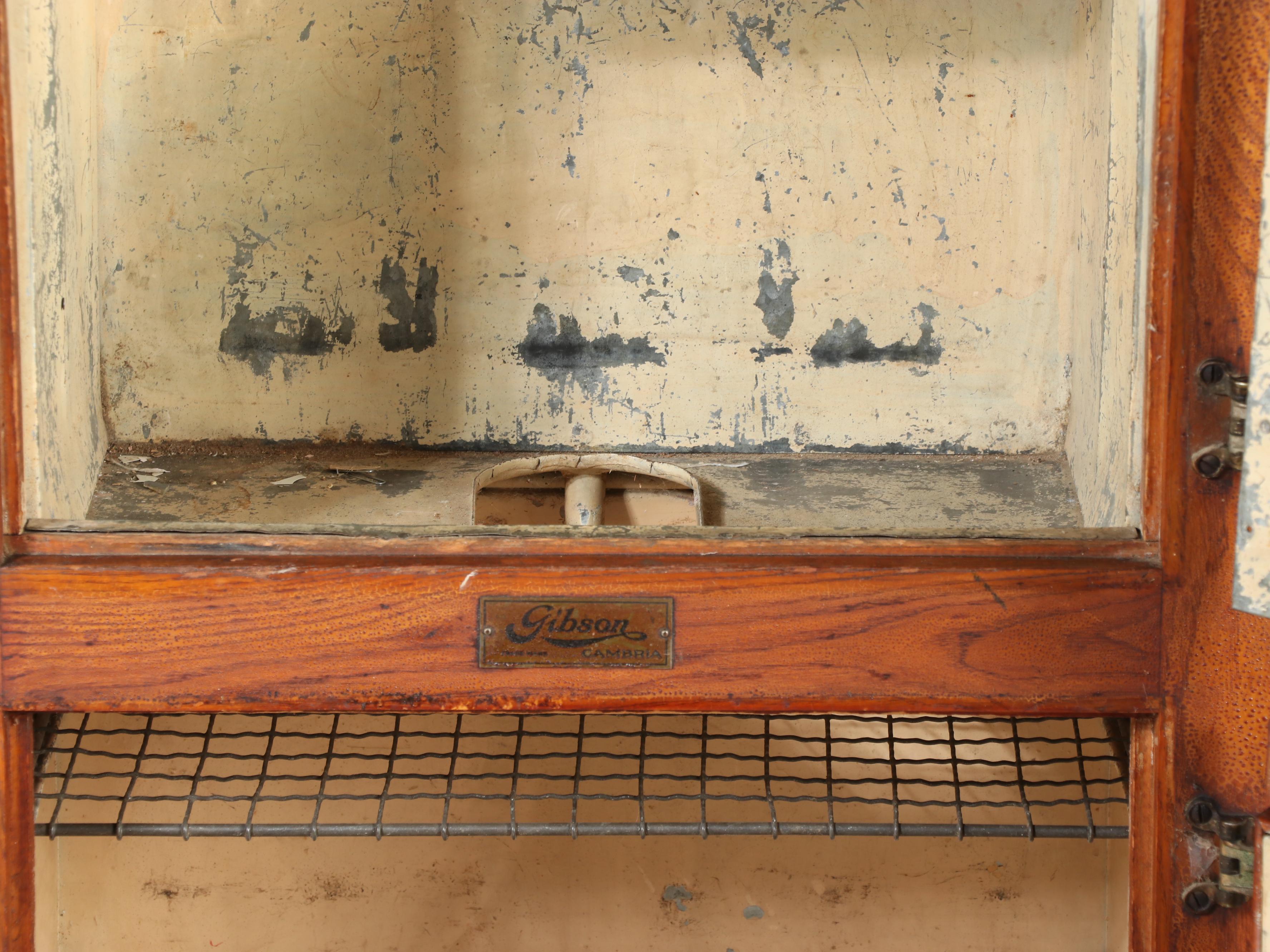 Gibson Oak Two-Door Ice Chest, Early 20th Century