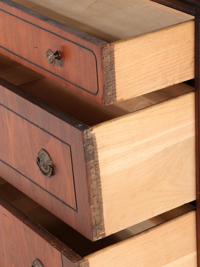 Showers Brothers Style Walnut FourDrawer Chest, Circa 1930 EBTH