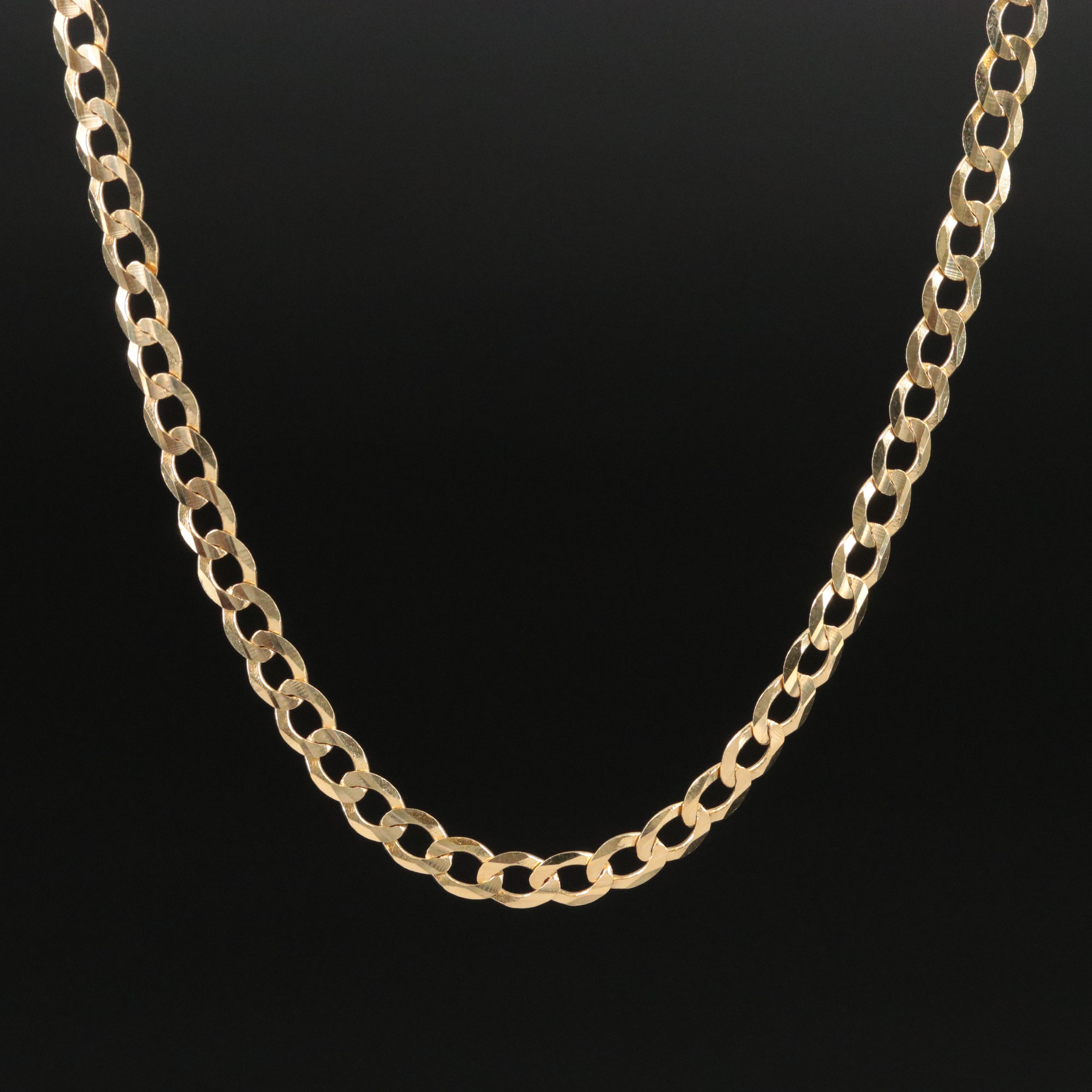 14K Curb Chain Necklace