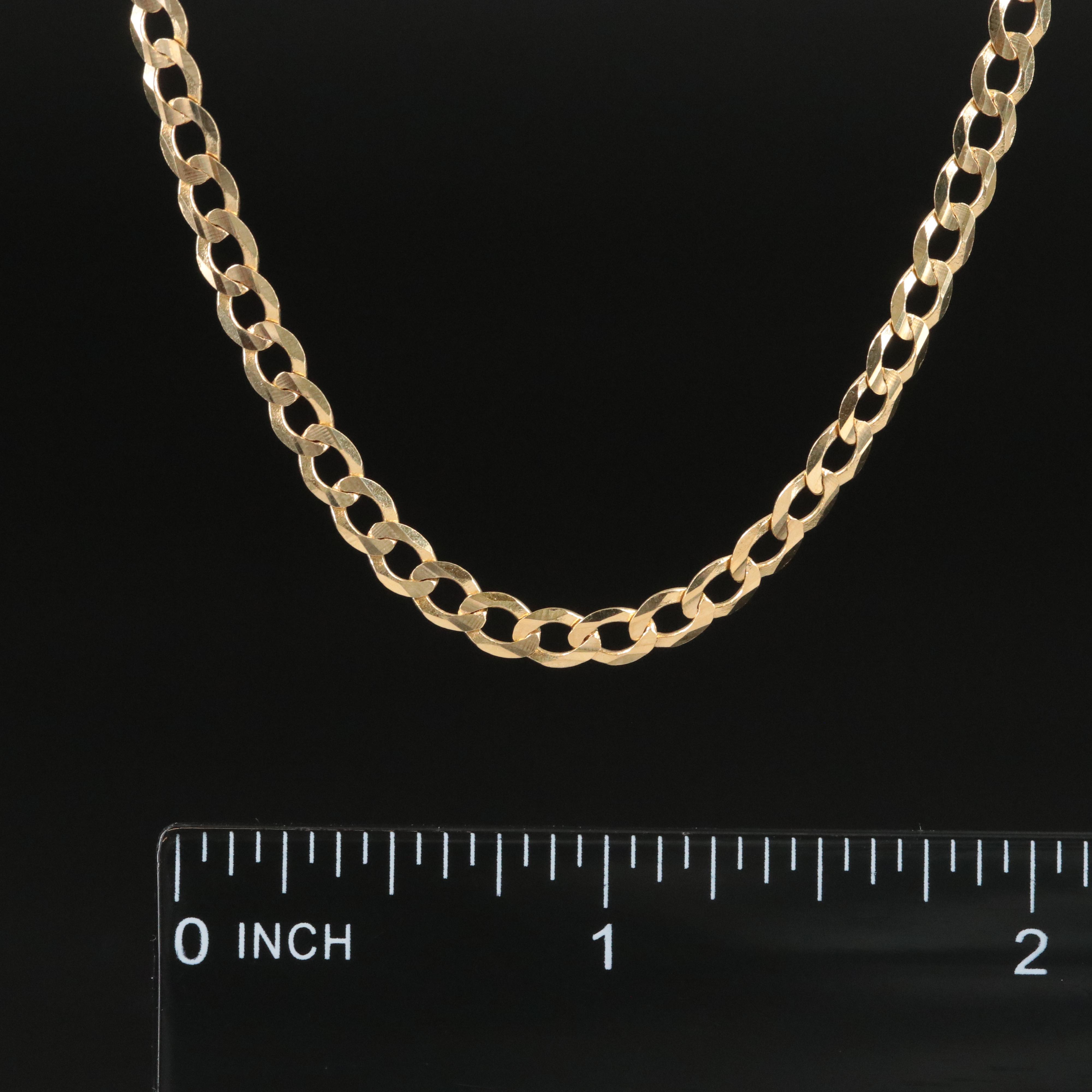 14K Curb Chain Necklace