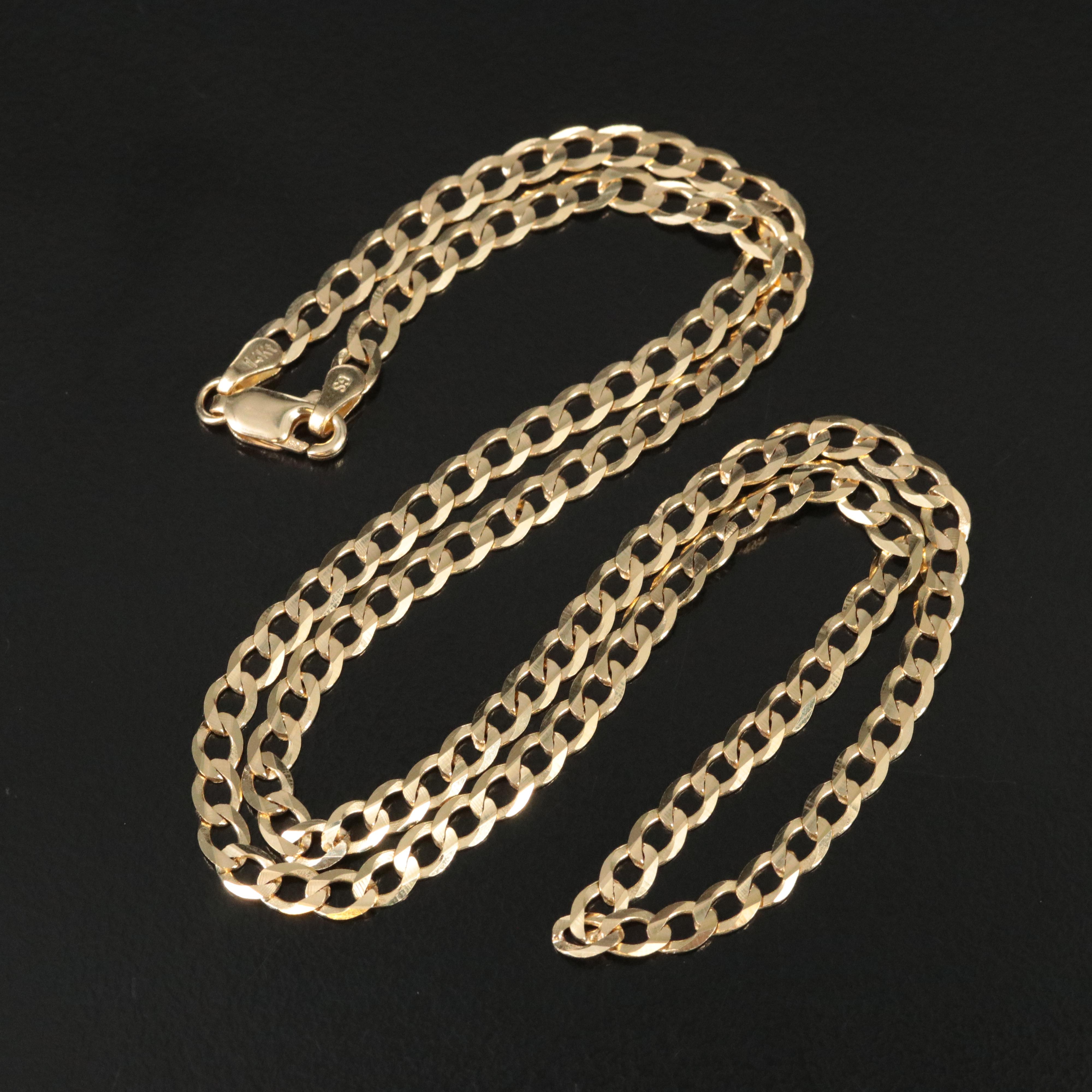 14K Curb Chain Necklace