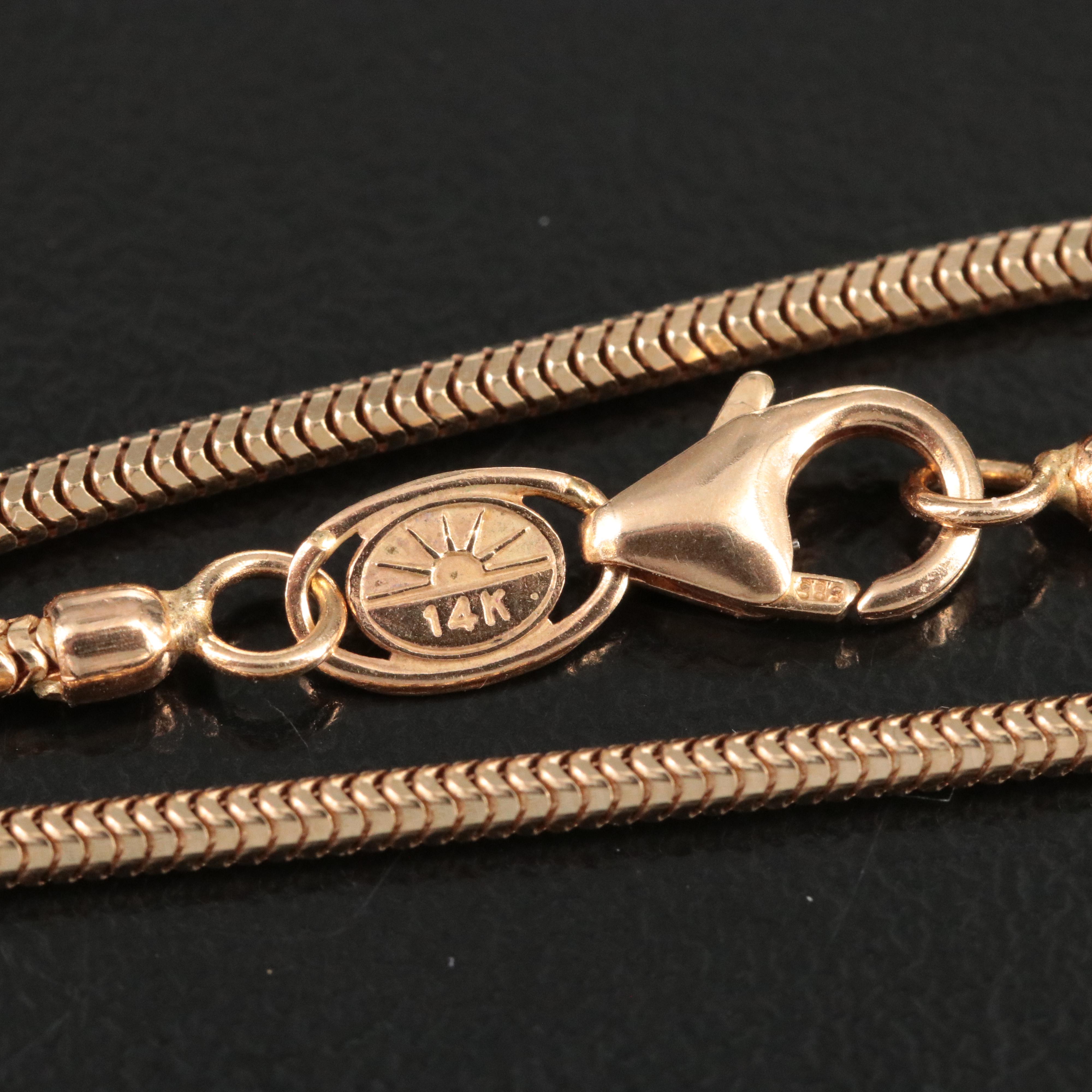 Italian 14K Snake Chain Necklace
