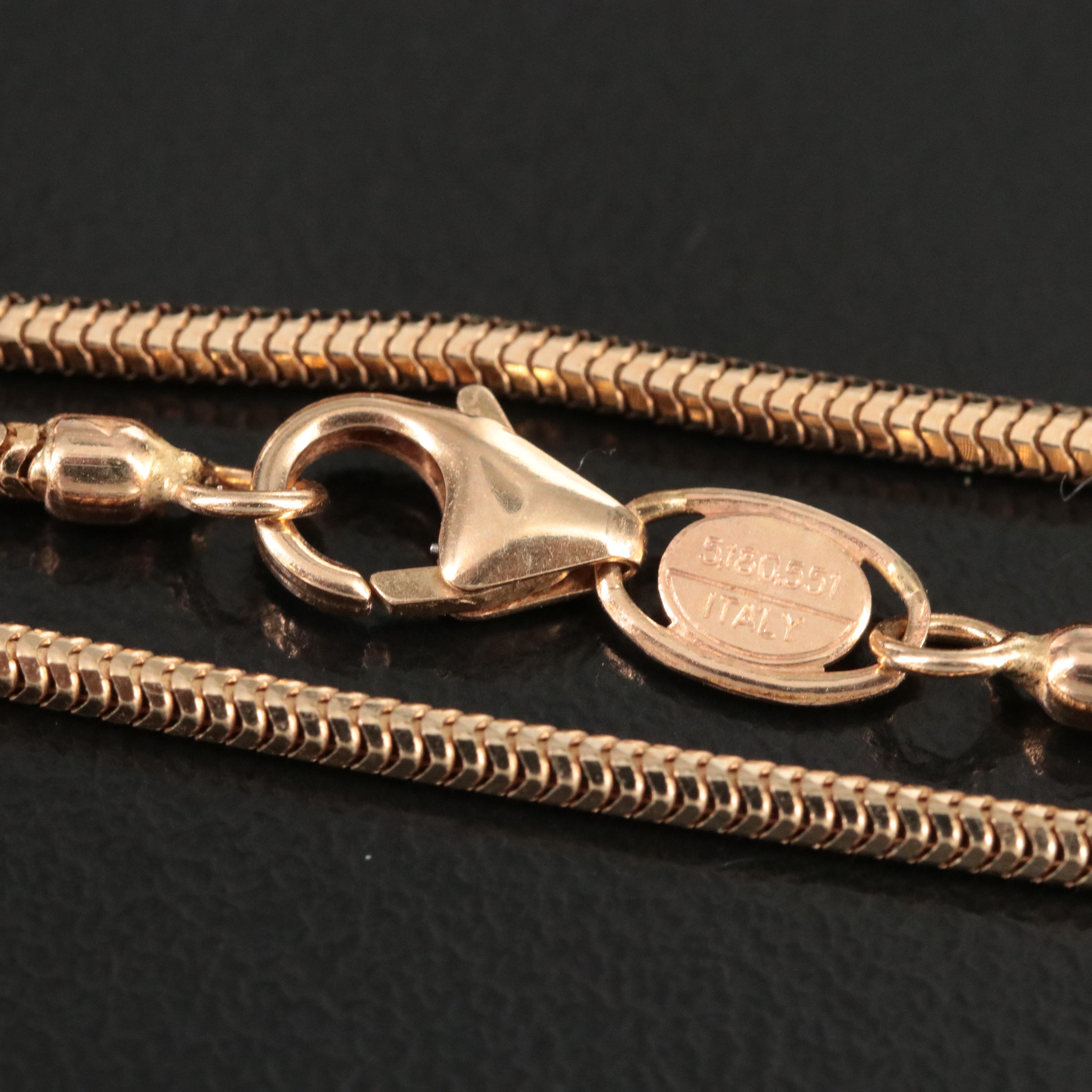 Italian 14K Snake Chain Necklace