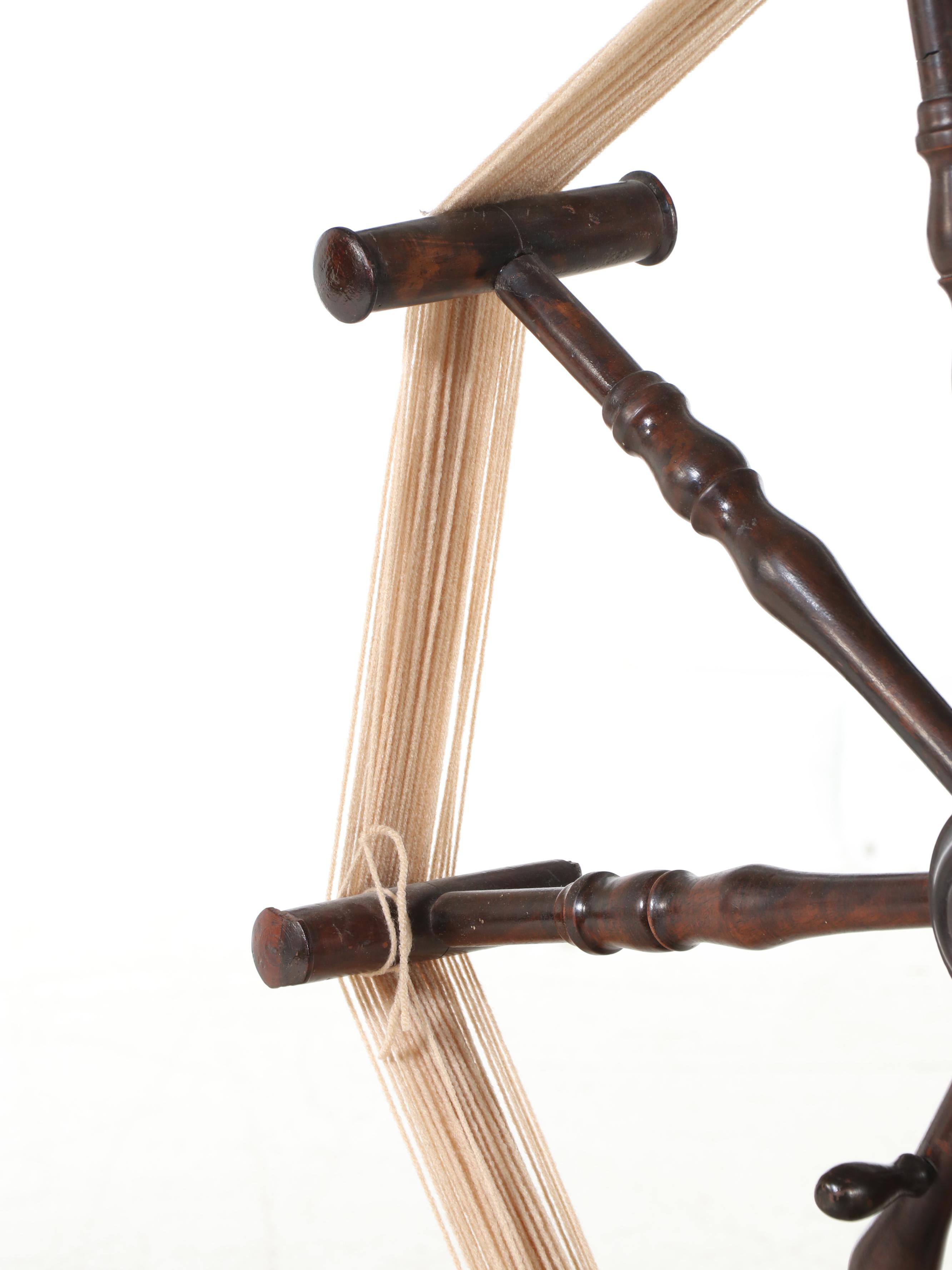 American Primitive Wooden Yarn Winder, 18th–19th Century