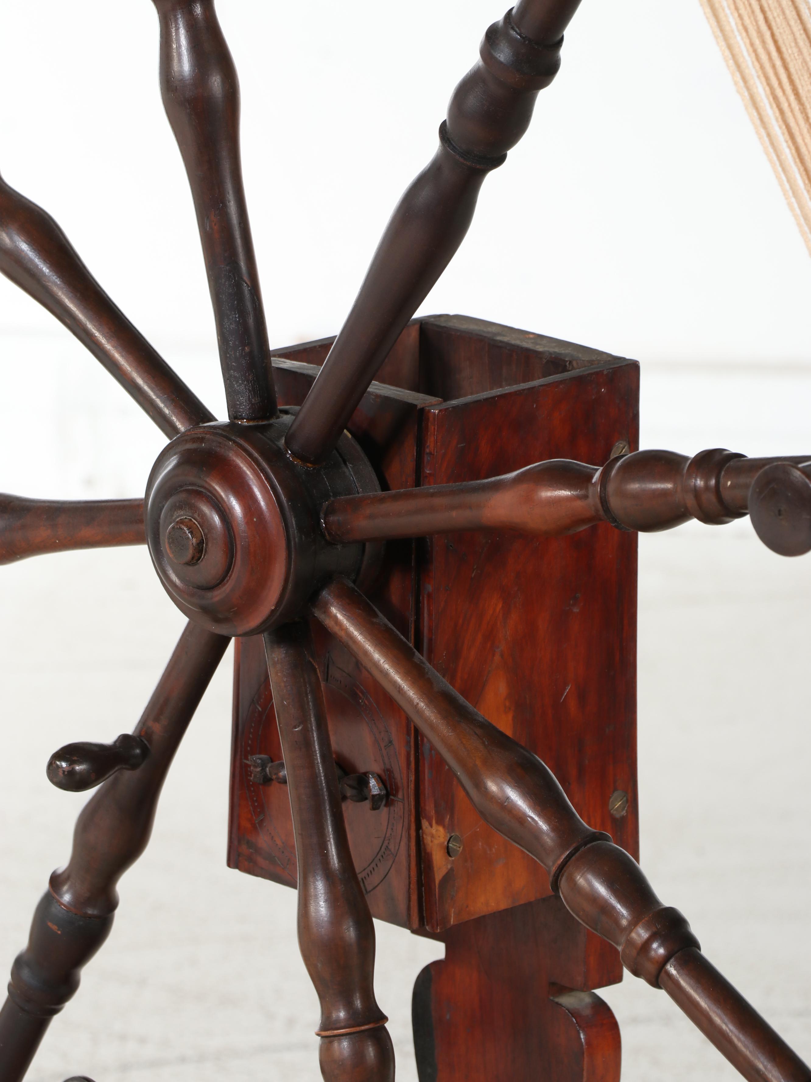 American Primitive Wooden Yarn Winder, 18th–19th Century