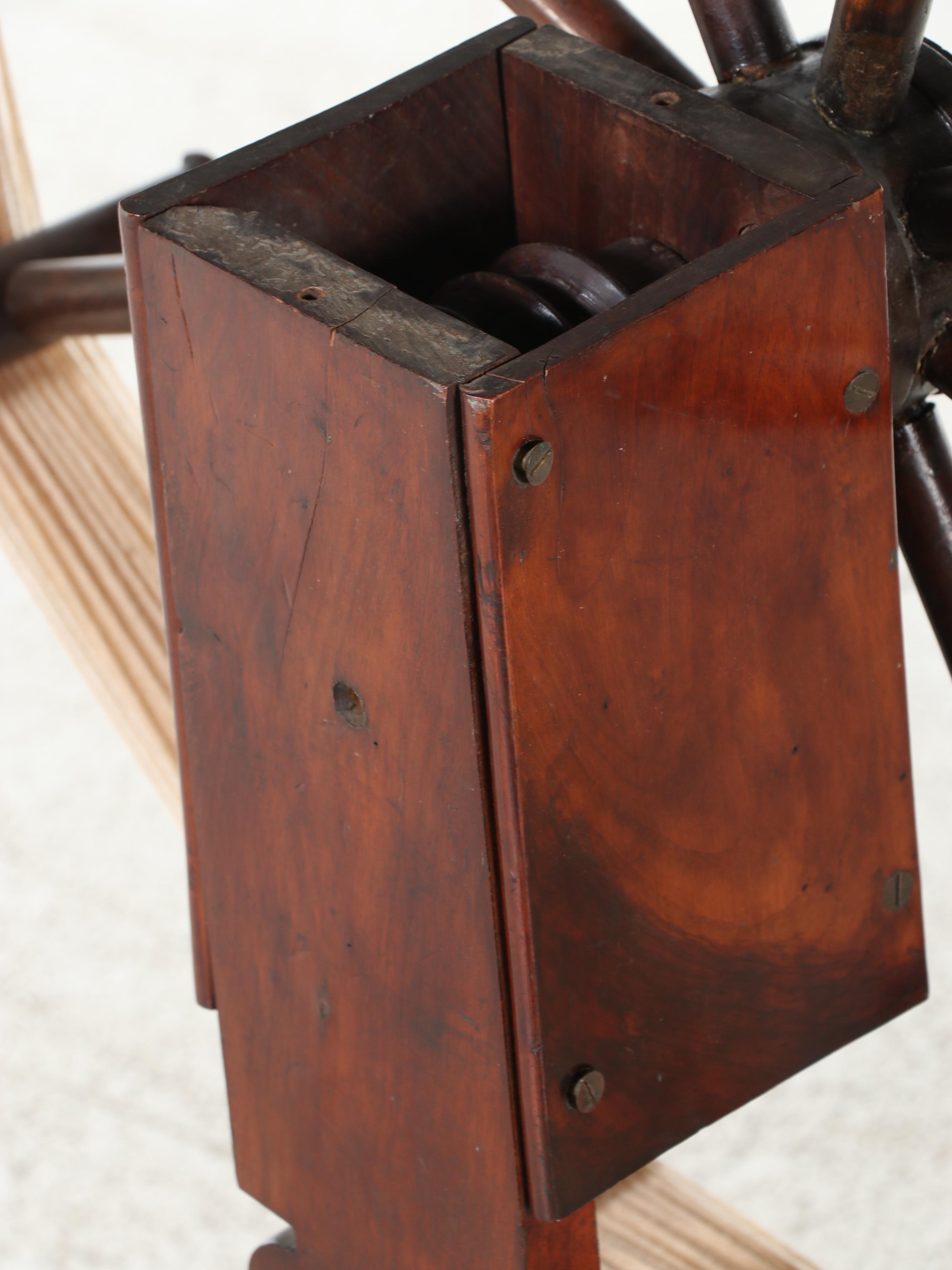 American Primitive Wooden Yarn Winder, 18th–19th Century