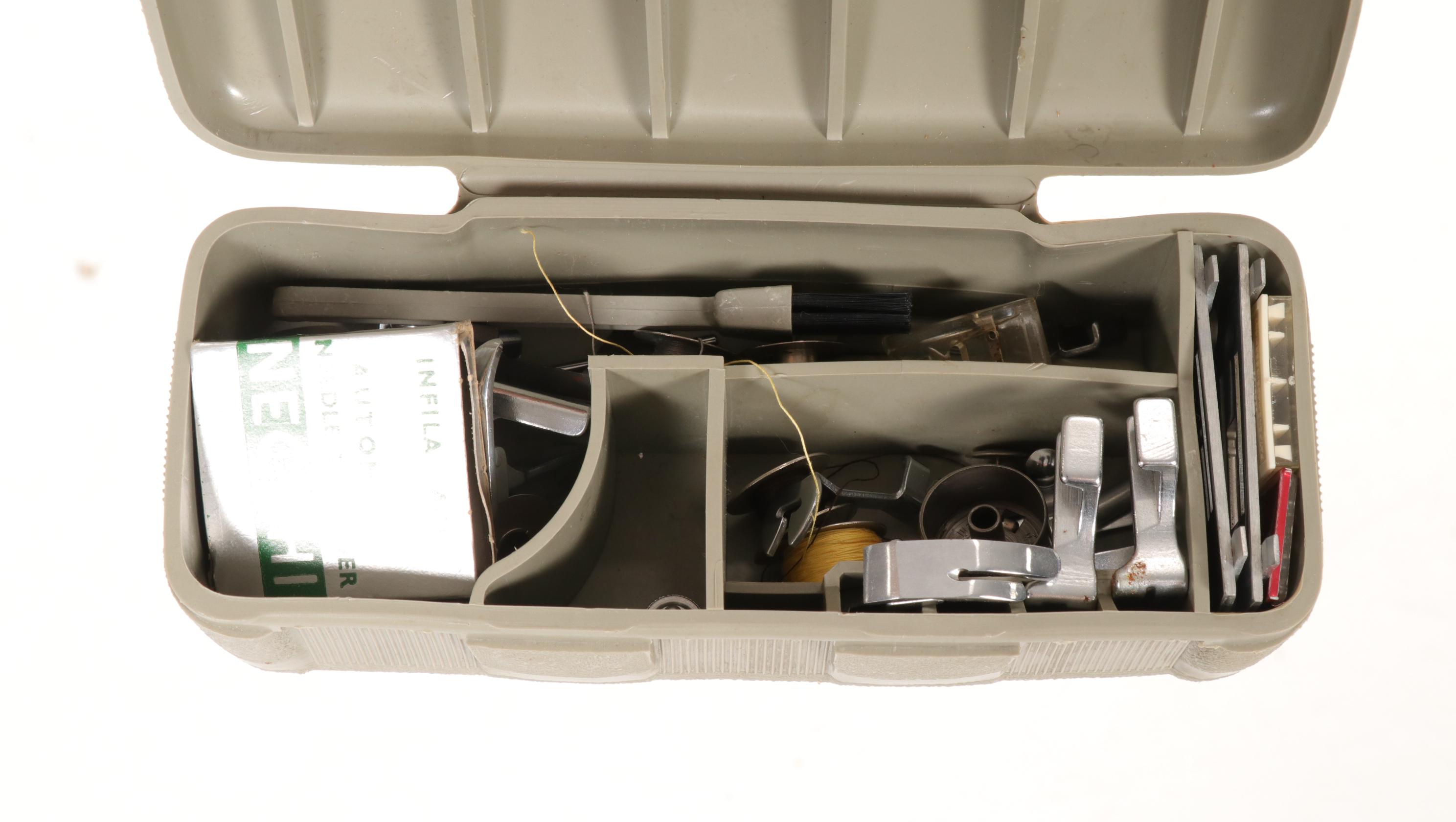 Necchi BU Mira Electric Sewing Machine, Mid-20th Century